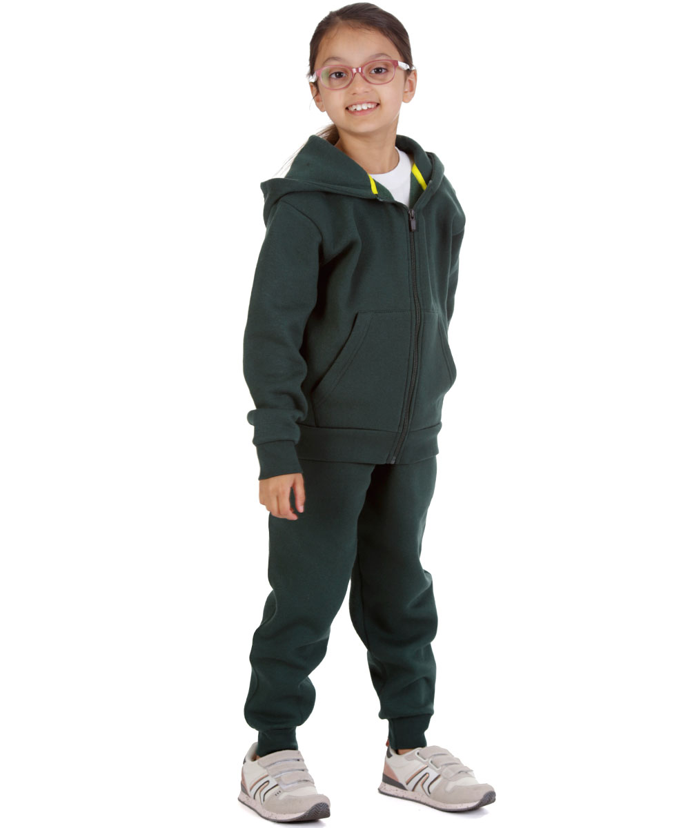 New Kids Tracksuit Fleece Zip up Hoodie Jogging Bottoms Drawstring Cuffed Warm - Picture 50 of 51