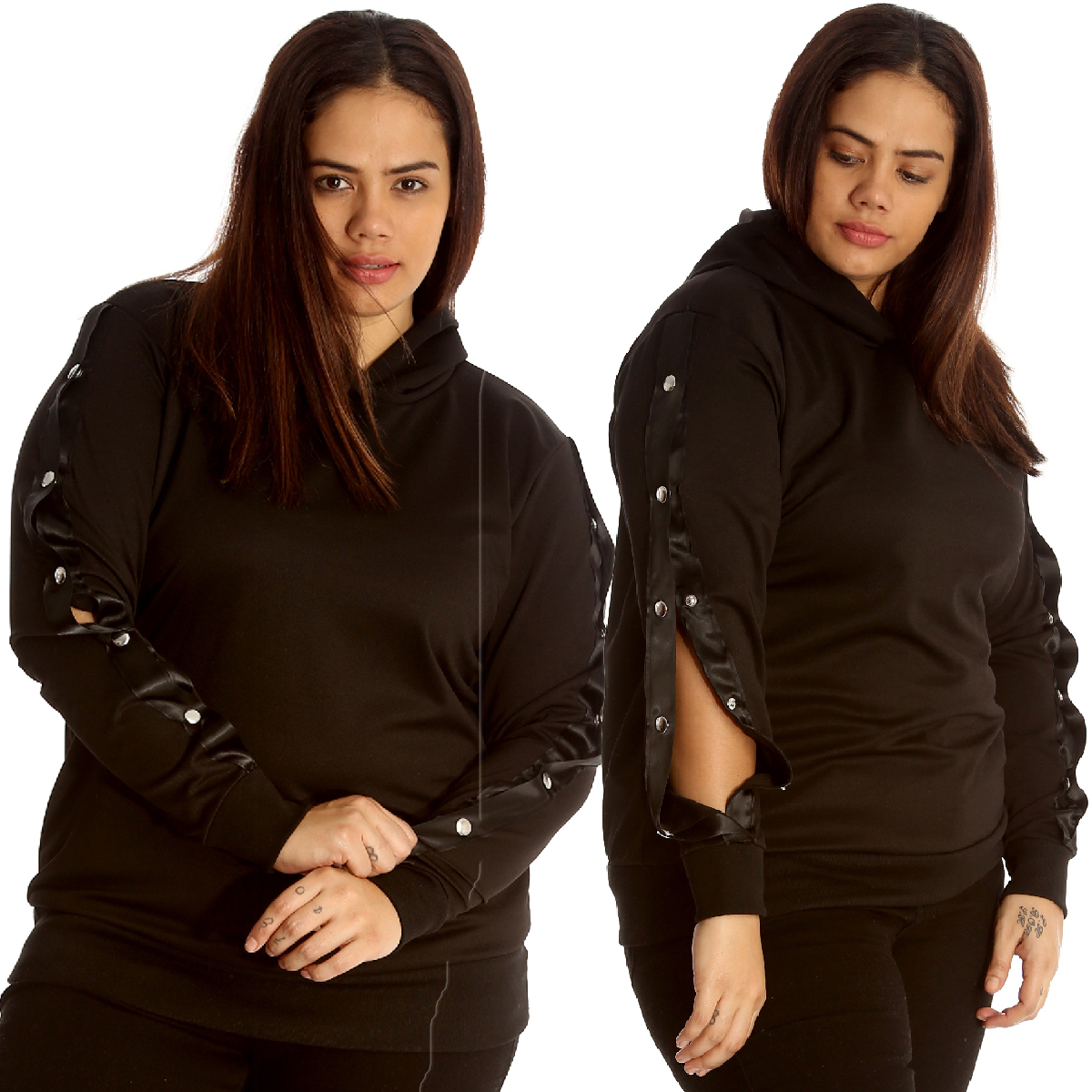 women's plus hooded sweatshirt