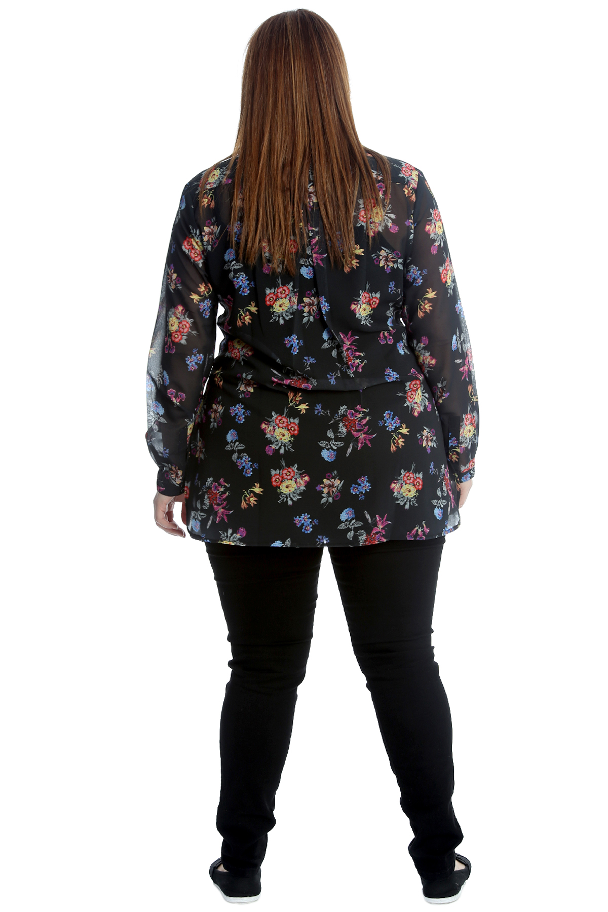 plus size chiffon tops uk