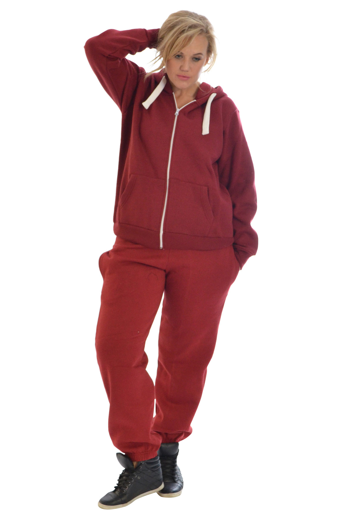 Nouvelle Plus Size Women Ladies Elastic Waistband Full length - Fleece Joggers - Picture 15 of 15