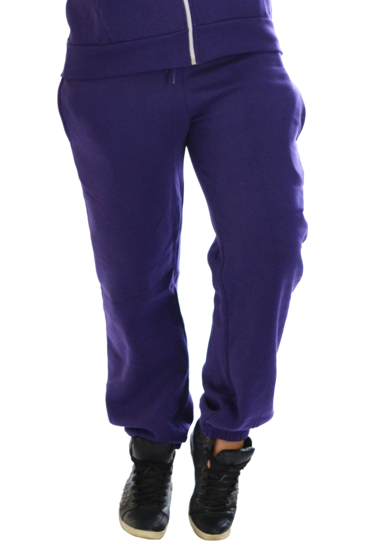Nouvelle Plus Size Women Ladies Elastic Waistband Full length - Fleece Joggers - Picture 8 of 15