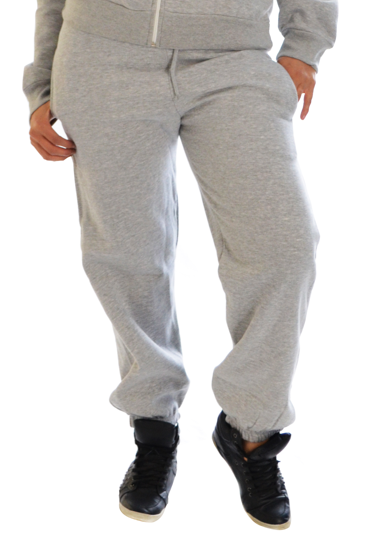 Nouvelle Plus Size Women Ladies Elastic Waistband Full length - Fleece Joggers - Picture 10 of 15