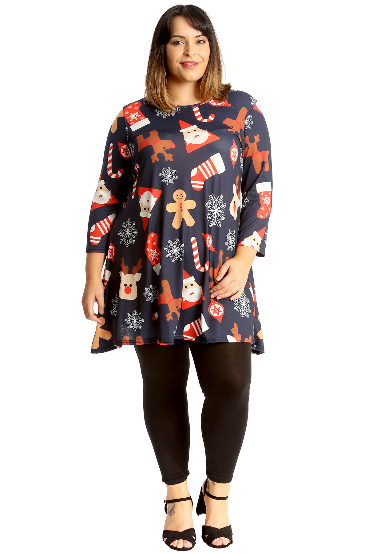 plus size ladies christmas tunics