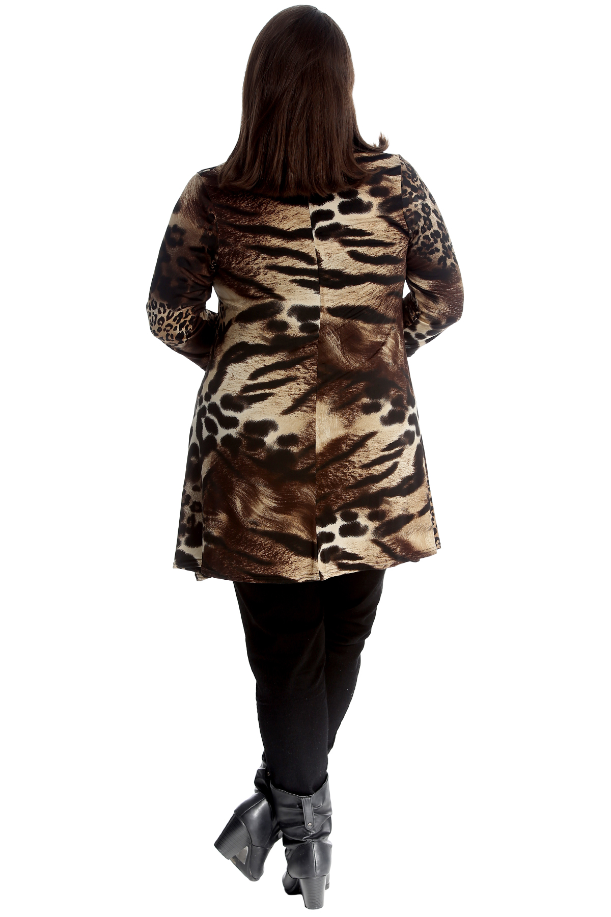 animal print tunic dress