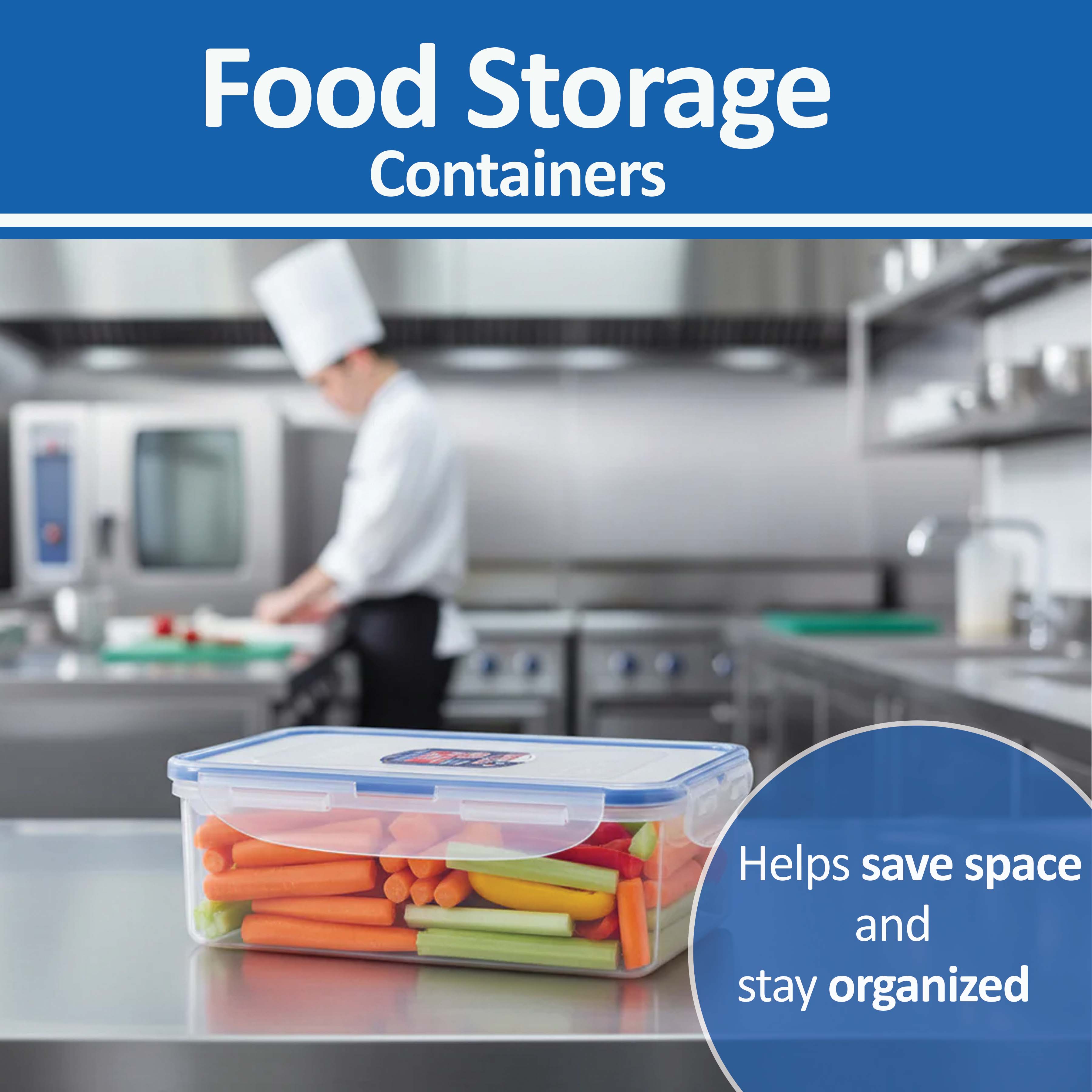 LocknLock Airtight Classic Rectangular Food Storage Container 1L BPA Free 3 Pack Image 3