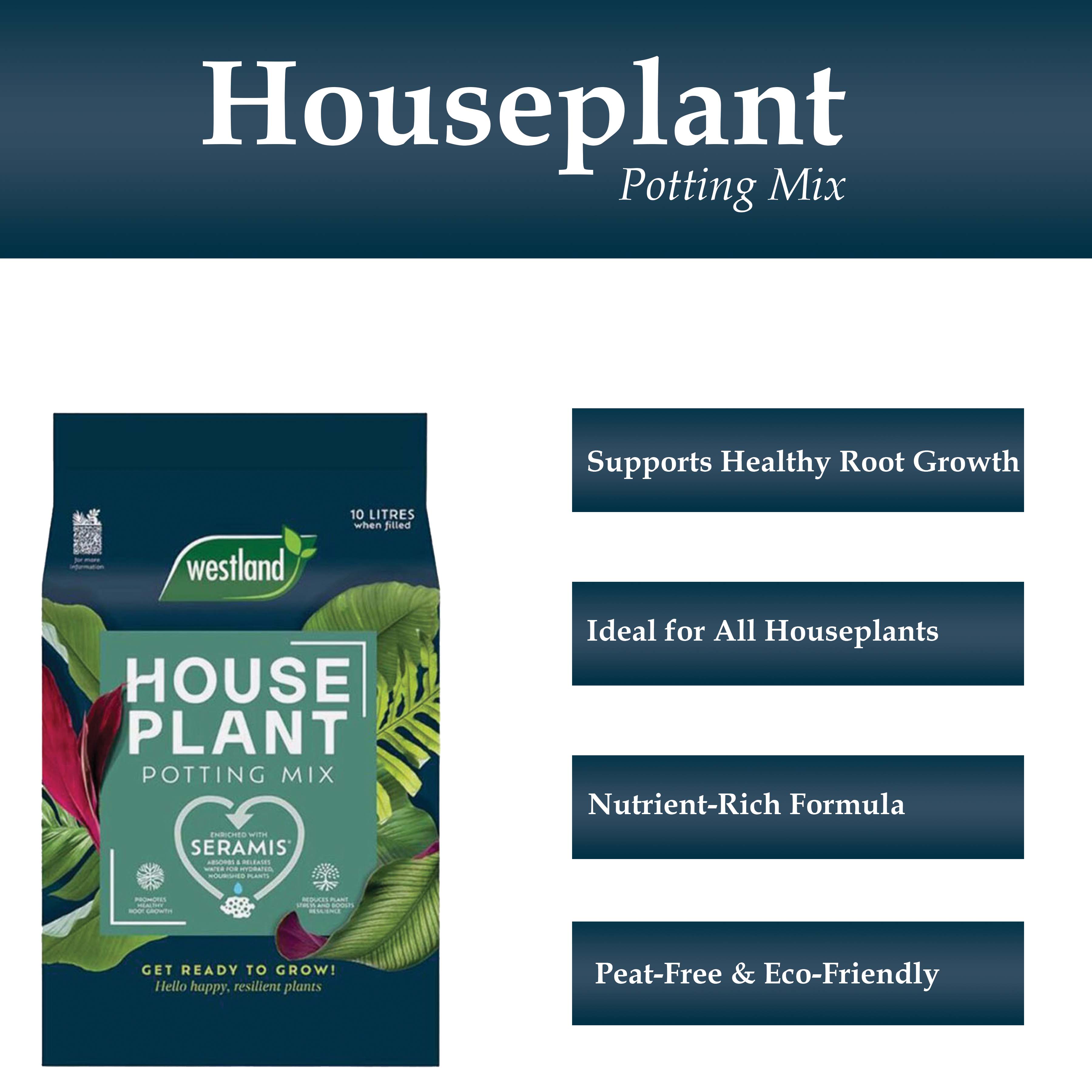 Westland Houseplant Potting Mix for Healthy Root Growth 10L Image 2