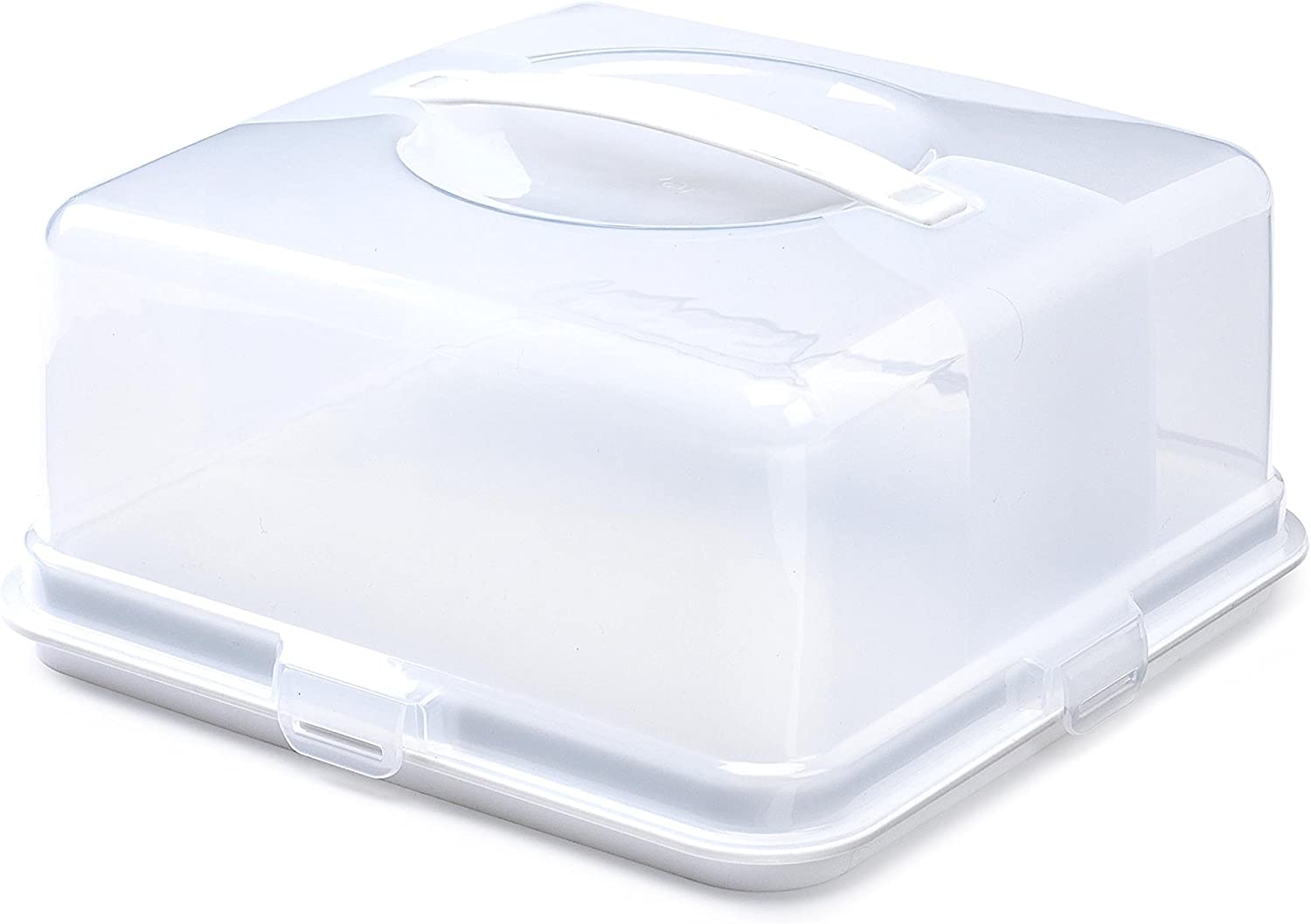 Caja de almacenamiento de pasteles de plástico contenedor cupcake portador transparente con cajas de tapa bloqueables - Imagen 8 de 8