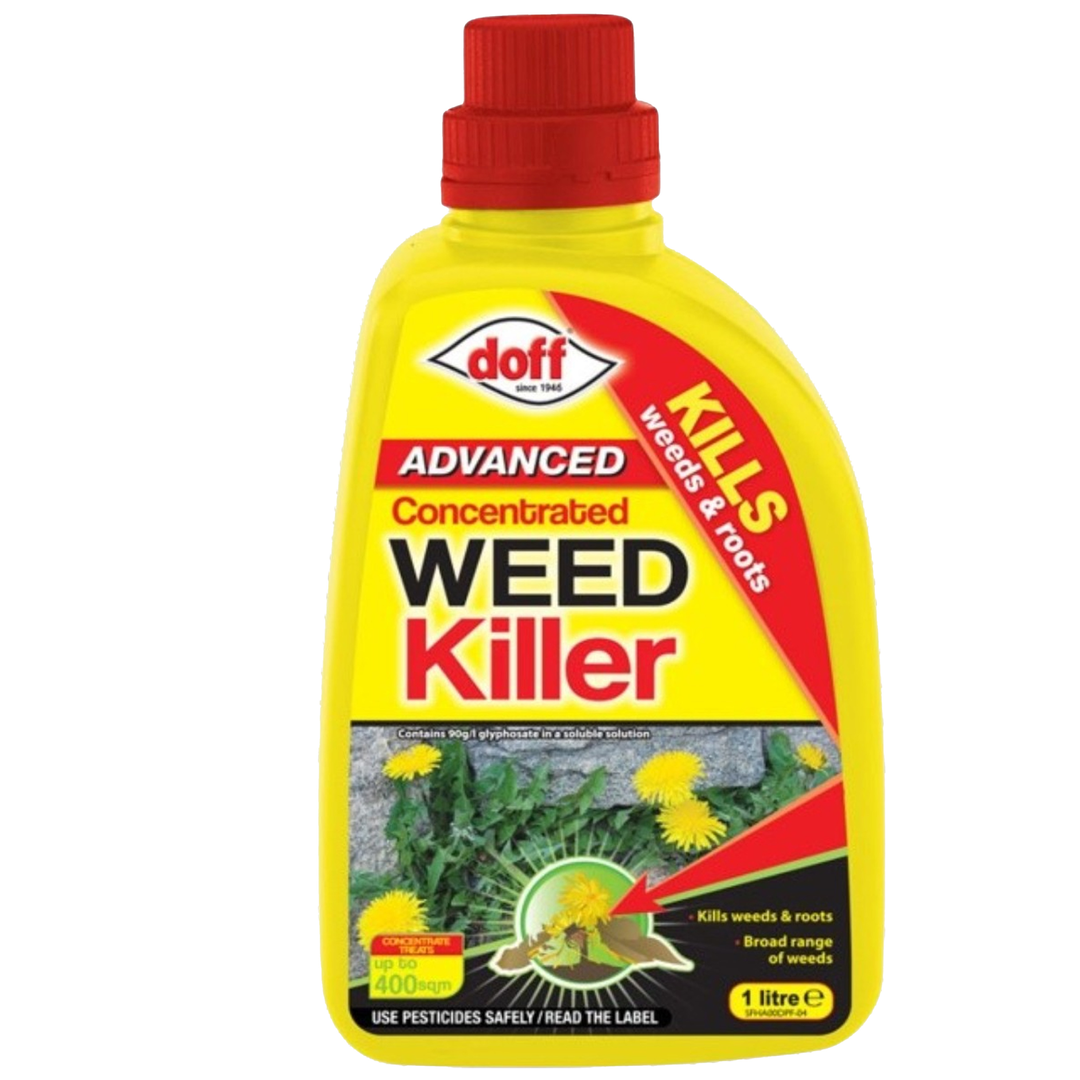Doff Advanced Weedkiller Concentrate Powerful Glyphosate Based Root Killer 1L  Image 1