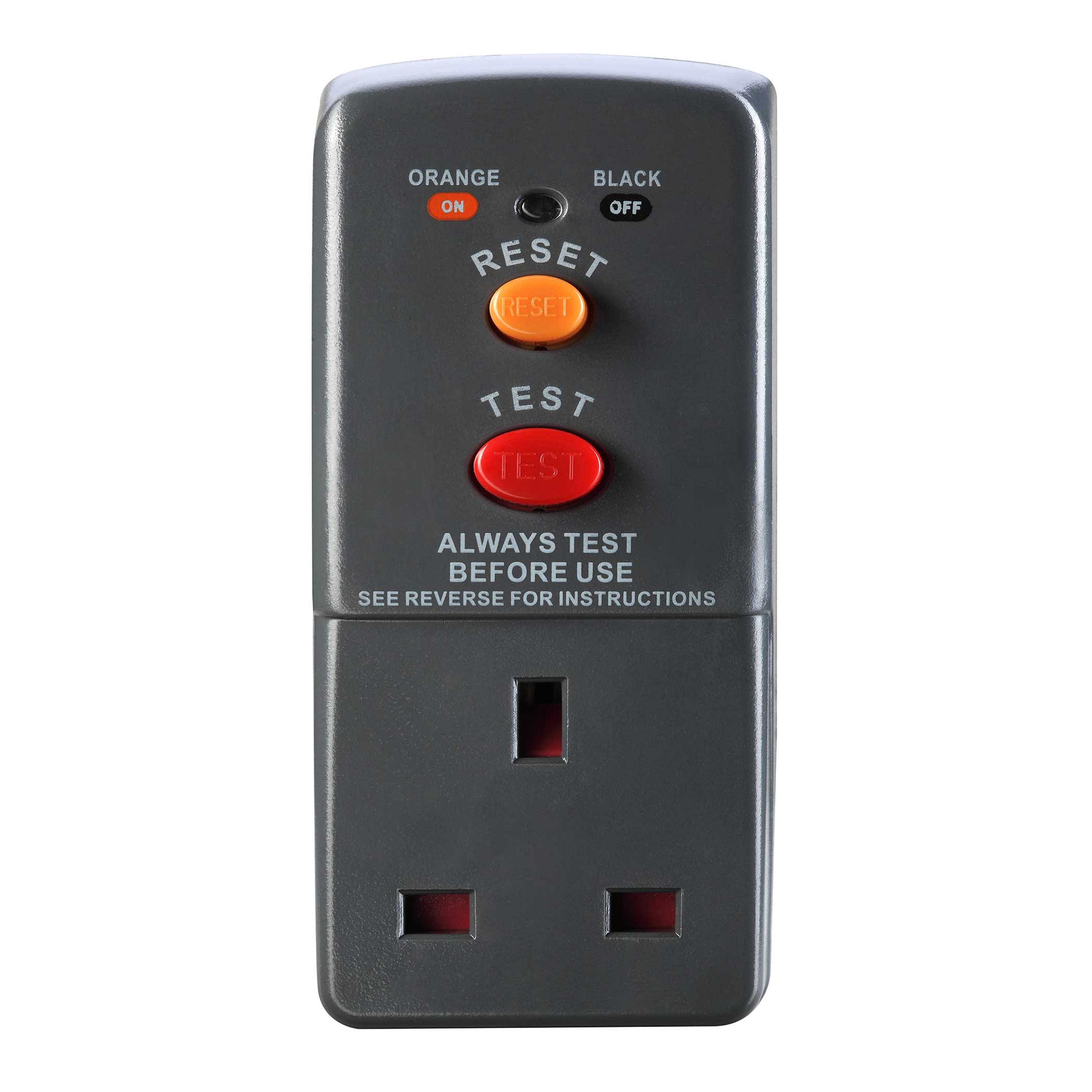 Masterplug ARCDKG RCD Safety Trip Plug-in Adapter Circuit Breaker Garden Switch