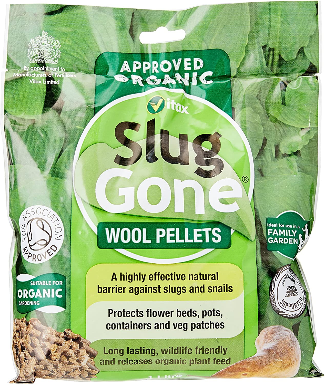 Slug Gone Natural Organic Wool Pellets Repellent Deterrent For Slug and Snails - Picture 10 of 12