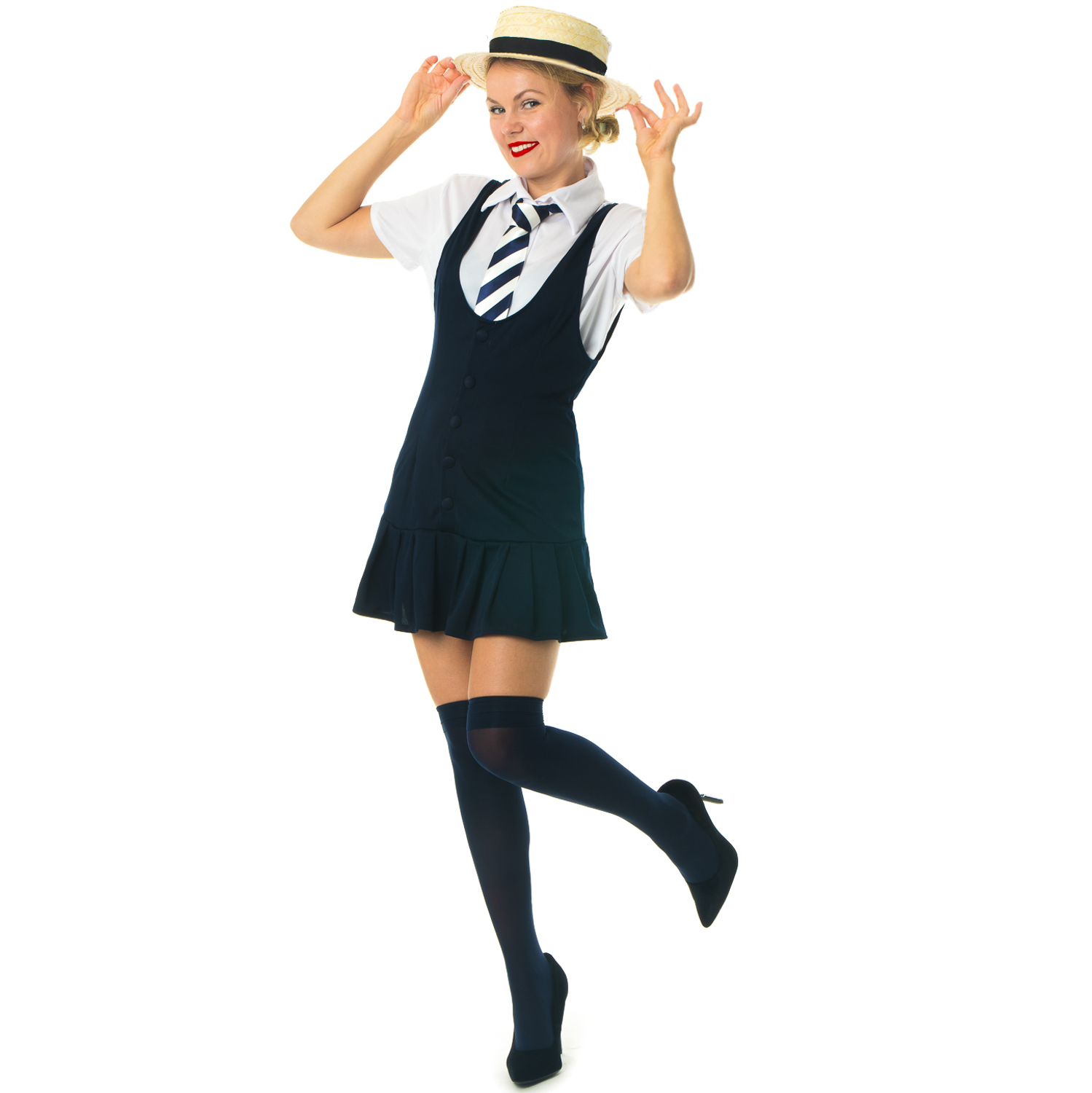 Ladies Sexy School Girl Fancy Dress Costume St Trinian's ...