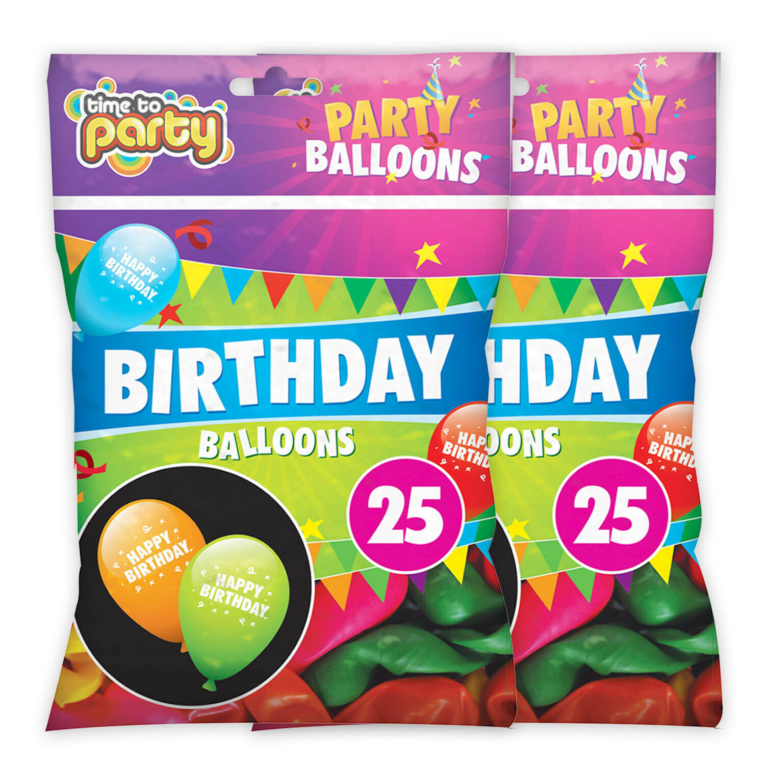 50 X Latex Ballons Joyeux Anniversaire Qualite Helium Fete Anniversaire Mariage Ebay