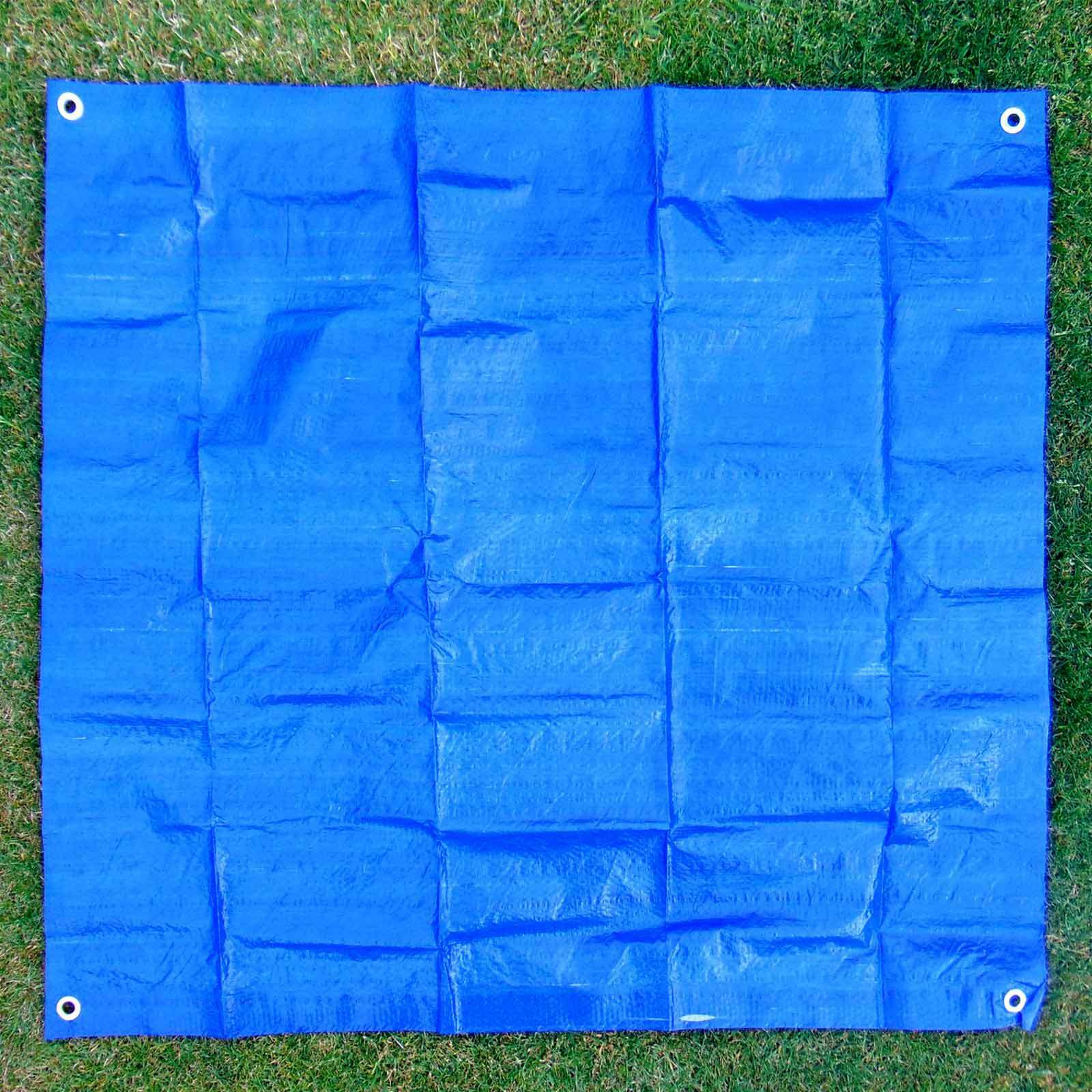 1M Blue Waterproof Tarpaulin Lightweight Ground Sheet Camping Cover Tarp Eyelets eBay