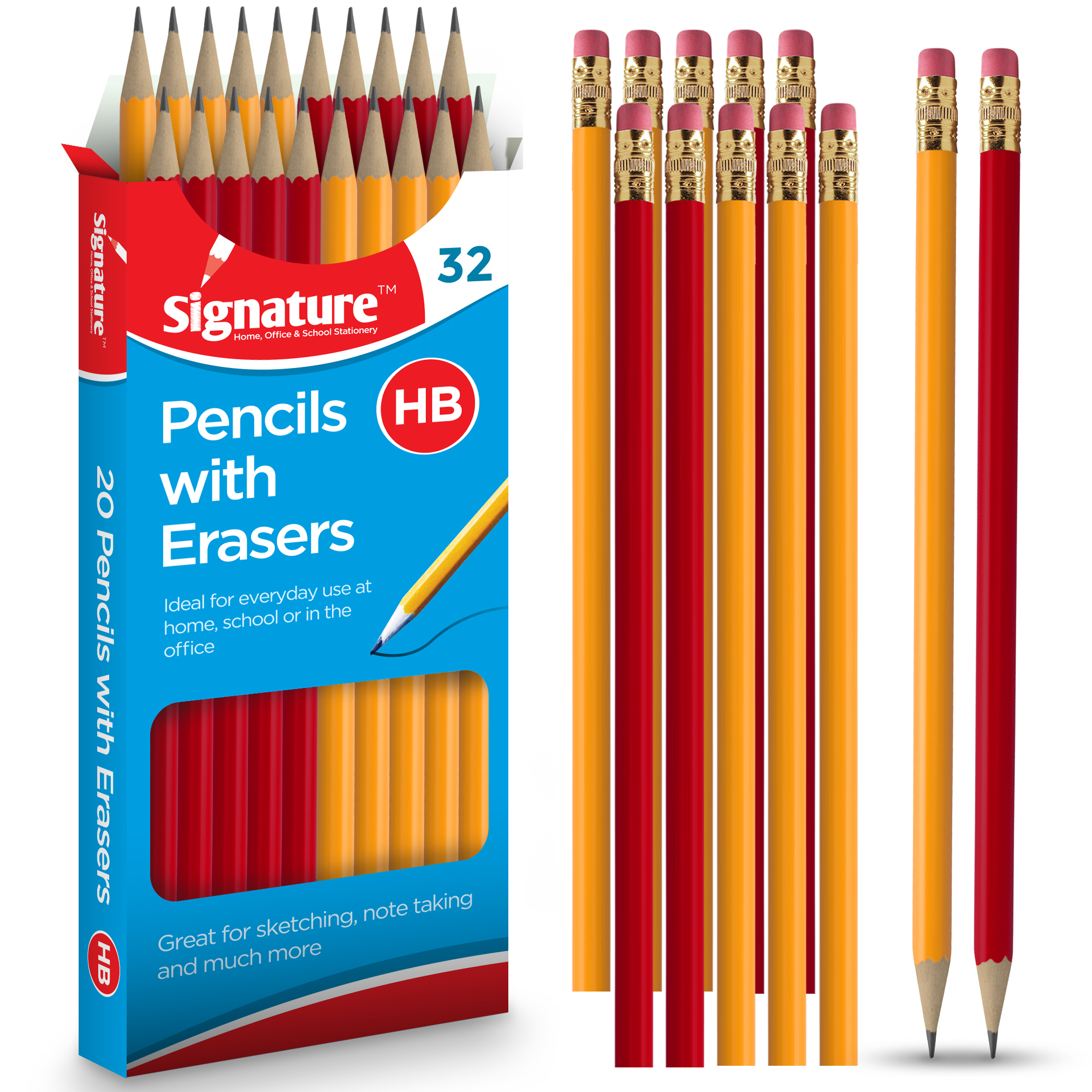 Flat Design - My favorite Pencil HB Pencil' Sticker