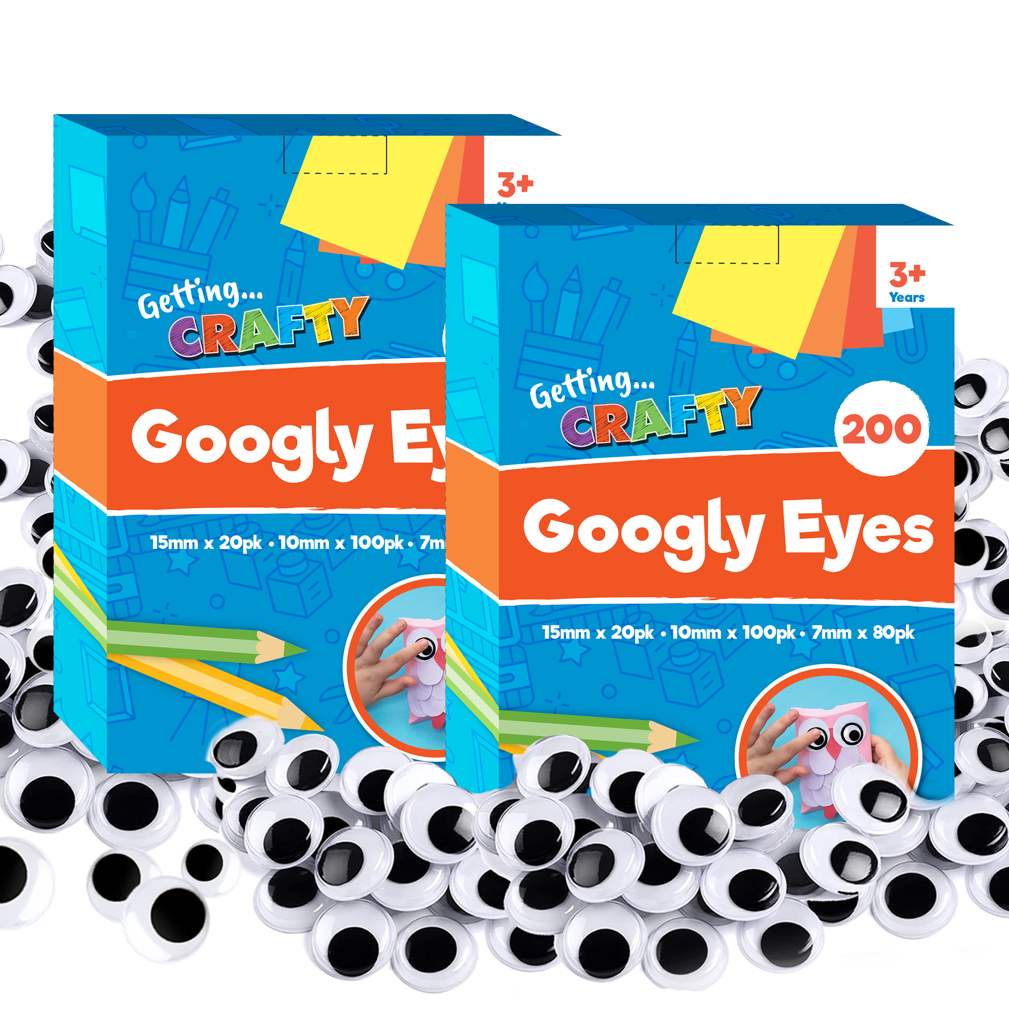 Creativity Street Large Quantity Paste-On Wiggle Eyes – Good's Store Online