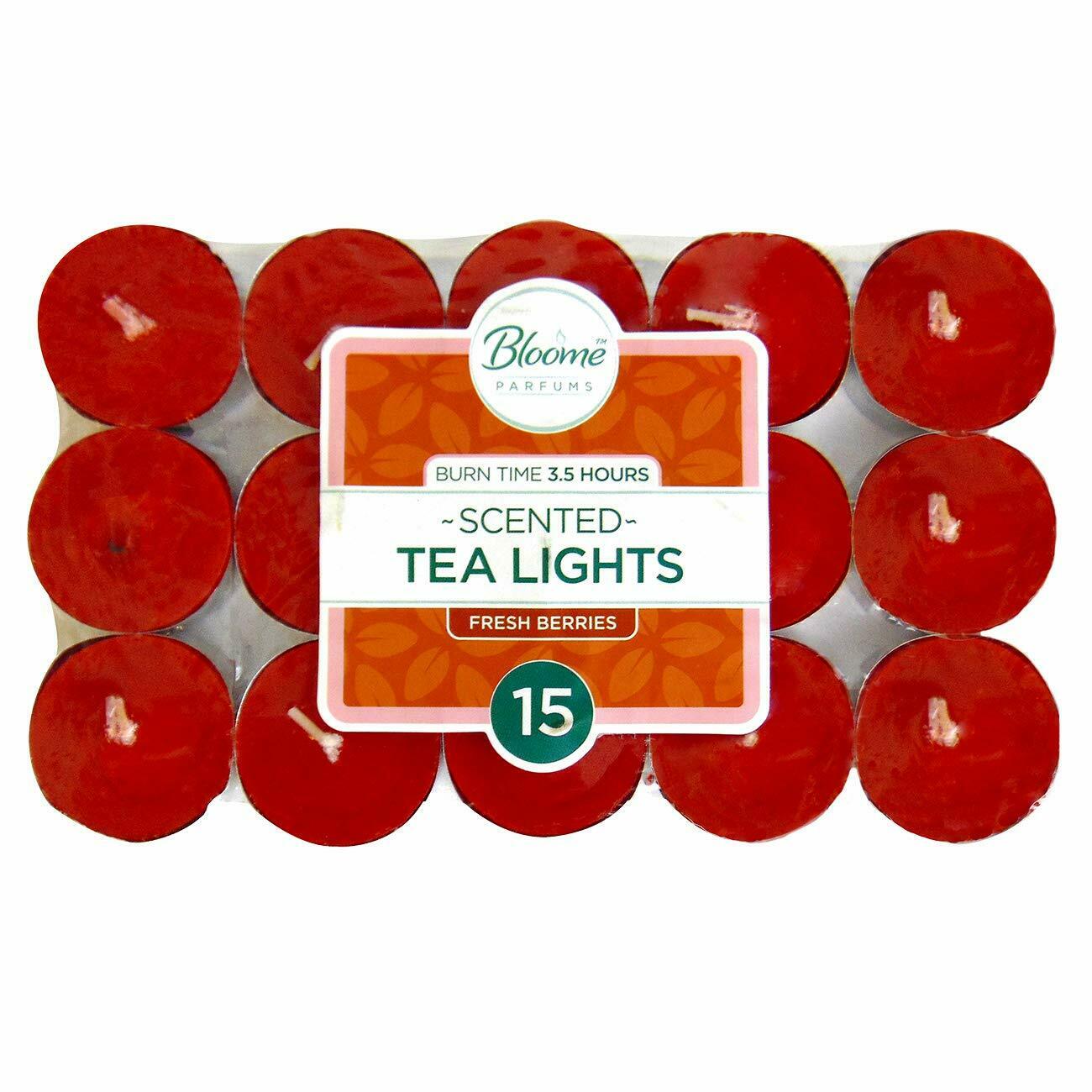Tea Lights Candles Scented 15 Pack Variety of Fragrances 4 Hour Burn Time UK eBay