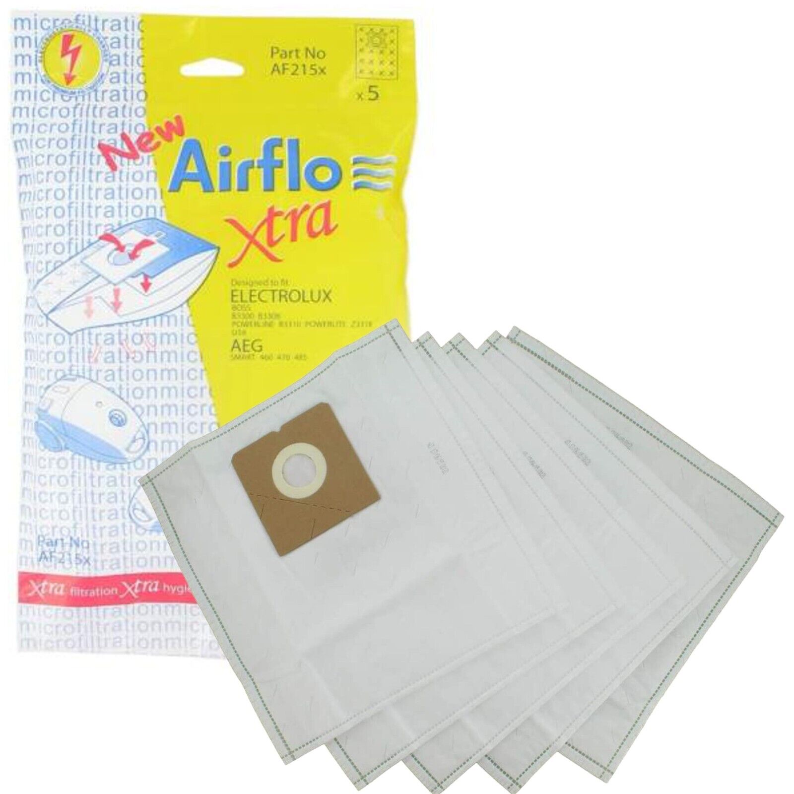 Bags For Electrolux Boss B3300 B3306 Powerlite Z3318 AEG Smart Vacuum x 20 Pack – 46AF215