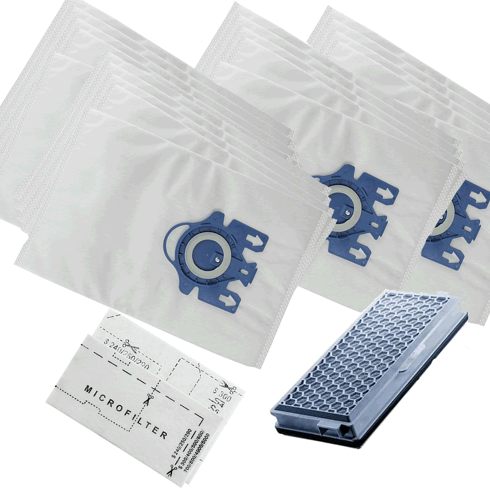 Fits Miele Gn Cat Dog Tt5000 S5000 S5261 3d Bags X 20 & Sfha50 Hepa Filter –