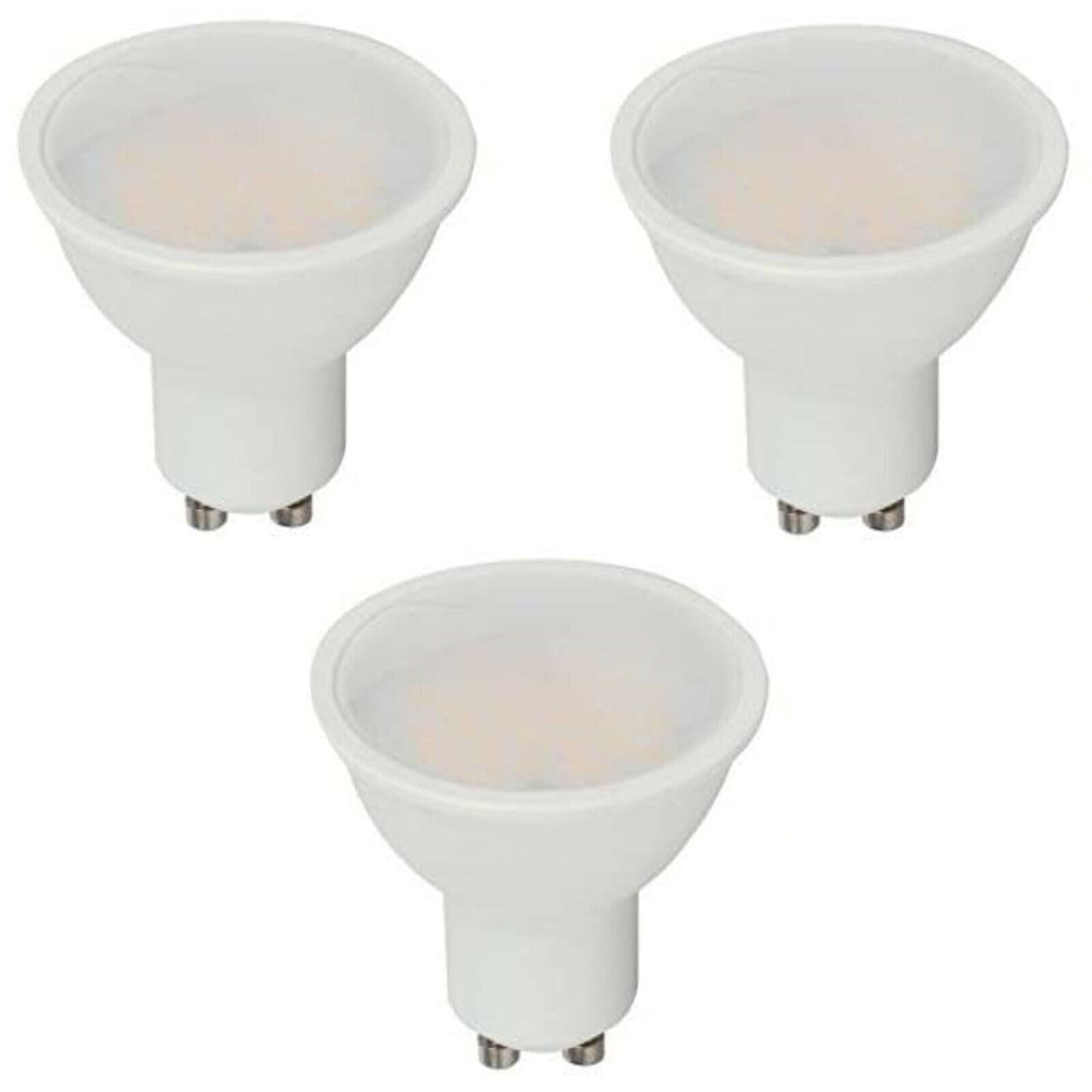 V-Tac 5 Watt Gu10 Led Light Bulb Lamp Daylight Cool White Rated 5W 6400K 3 Pack – 1687
