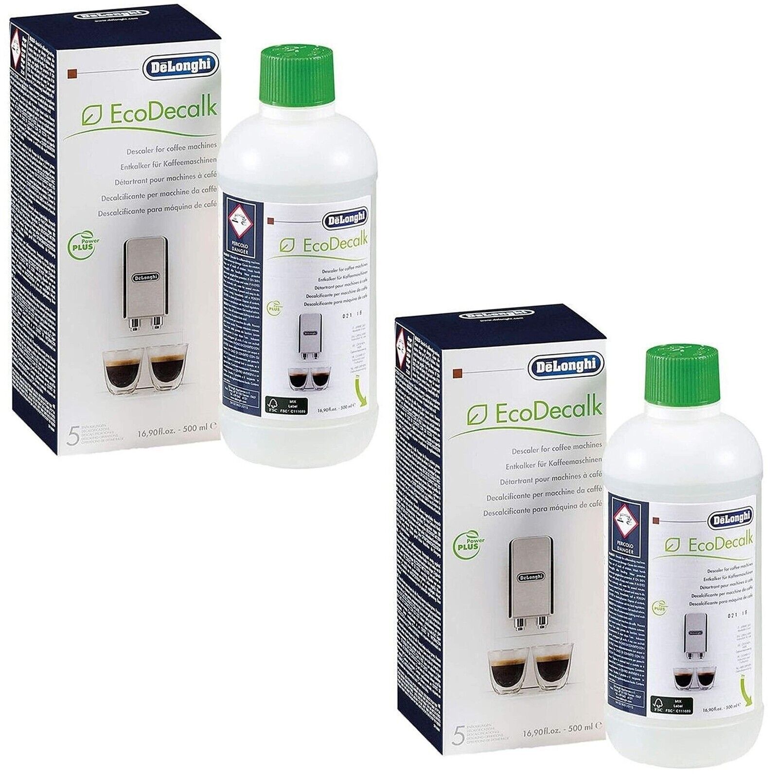 Delonghi Ecodecalk Coffee Machine Descaler Liquid 500Ml Ser3018 Genuine Part – Ser3018