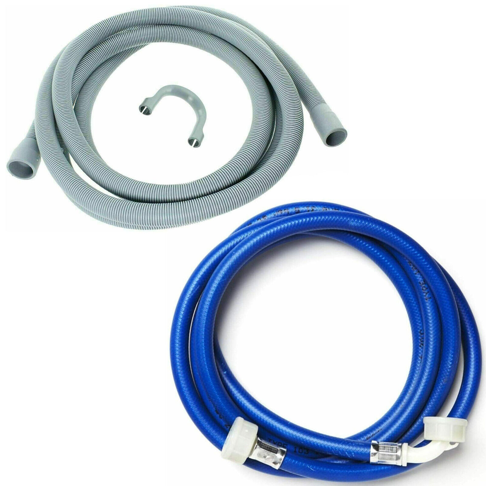 Hose Pipe Washing Machine Dishwasher 3.5 Meter Drain Hose & Cold Fill Water Pipe – DRAIN HOSE AND COLD FILL WATER PIPE