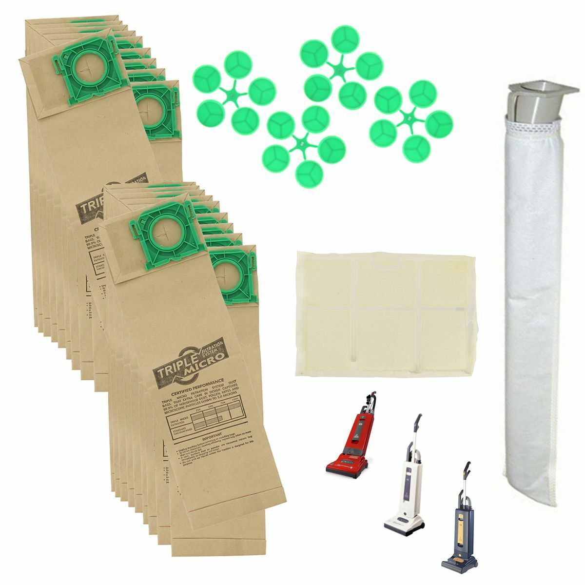 20 Dust Bags & Both Filters Fits Sebo Vacuum Cleaner X1 X4 X5 Extra Service Kit –