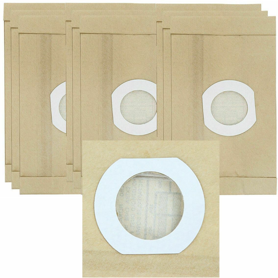 Universal Cylinder Vacuum Cleaner Hoover Dust Paper Bags Use Old Collar 9 Pack –