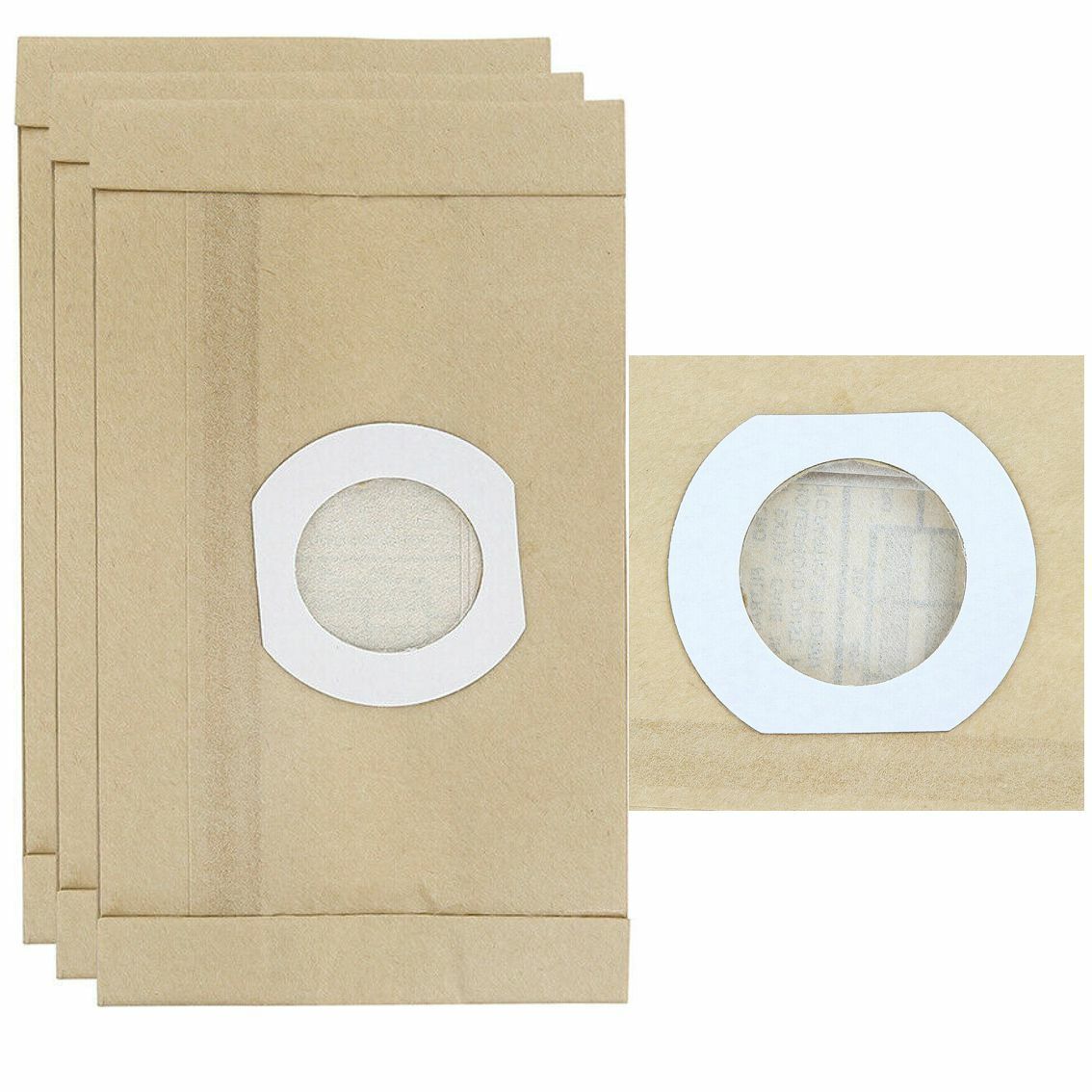 Universal Cylinder Vacuum Cleaner Hoover Dust Paper Bags Use Old Collar 9 Pack –