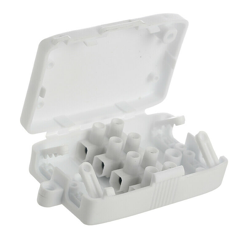 4 Way 10Amp Junction Box Connection Box White Mains – Jegppj102B