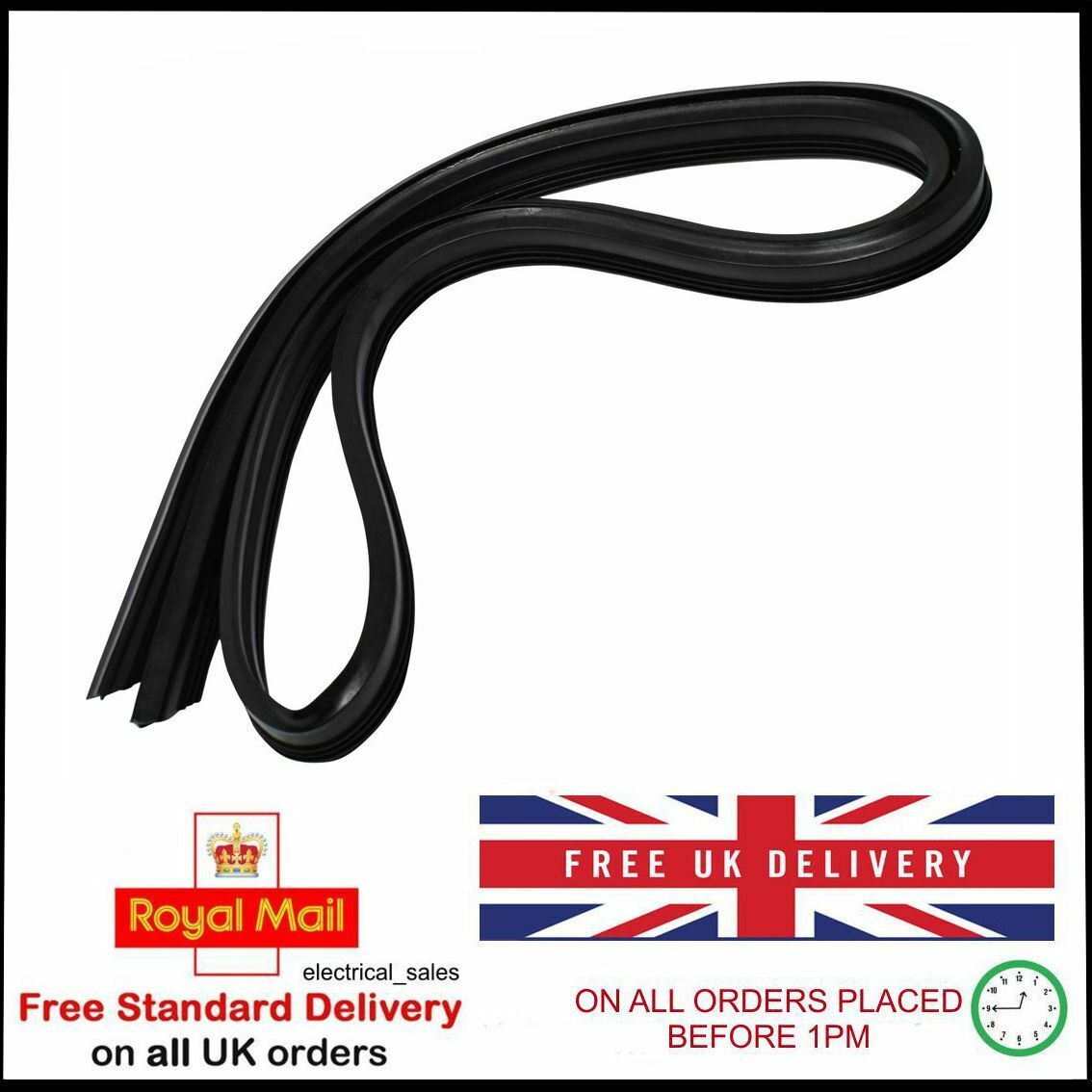FITS BEKO DISHWASHER SEAL UPPER DOOR SEAL RUBBER GASKET 1749190100 – PLD1813