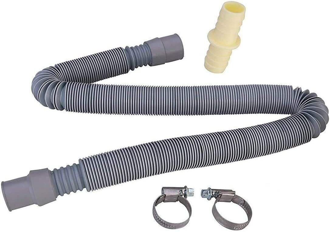 Drain Empty Hose Washing Machine Dishwasher 0.7 – 2M Extension Universal Fitting – 37UN57