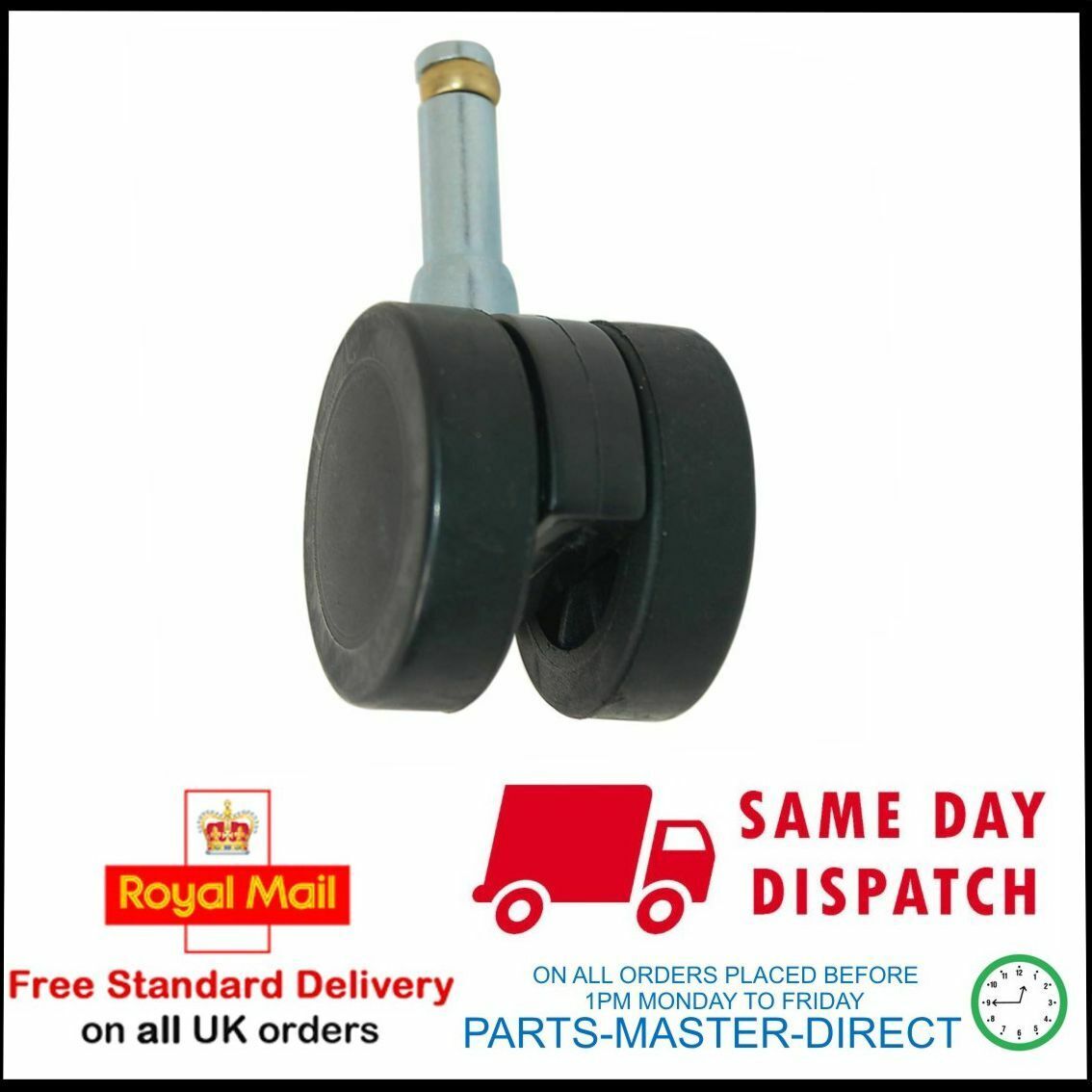 Genuine Numatic George Gve Charles Cvc Front Twin Caster Wheels 50Mm 204111 X 2 –