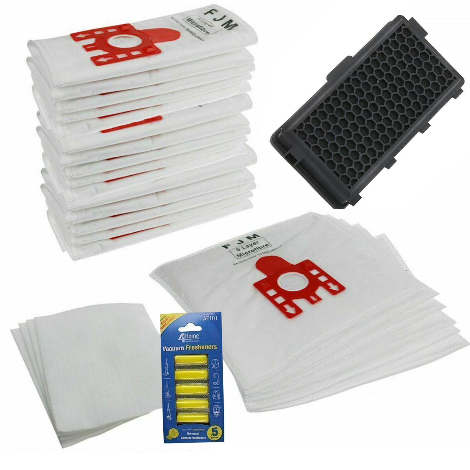 Service Kit Bags Fits Miele Fjm Cat Dog Active Air Clean Filter and Air Freshener – Bag306