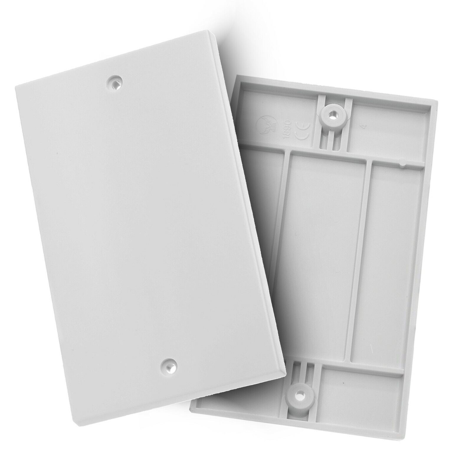 2 Gang Blanking Plate White For Covering Terminal Sockets Single Plate – Jegppj076Dt