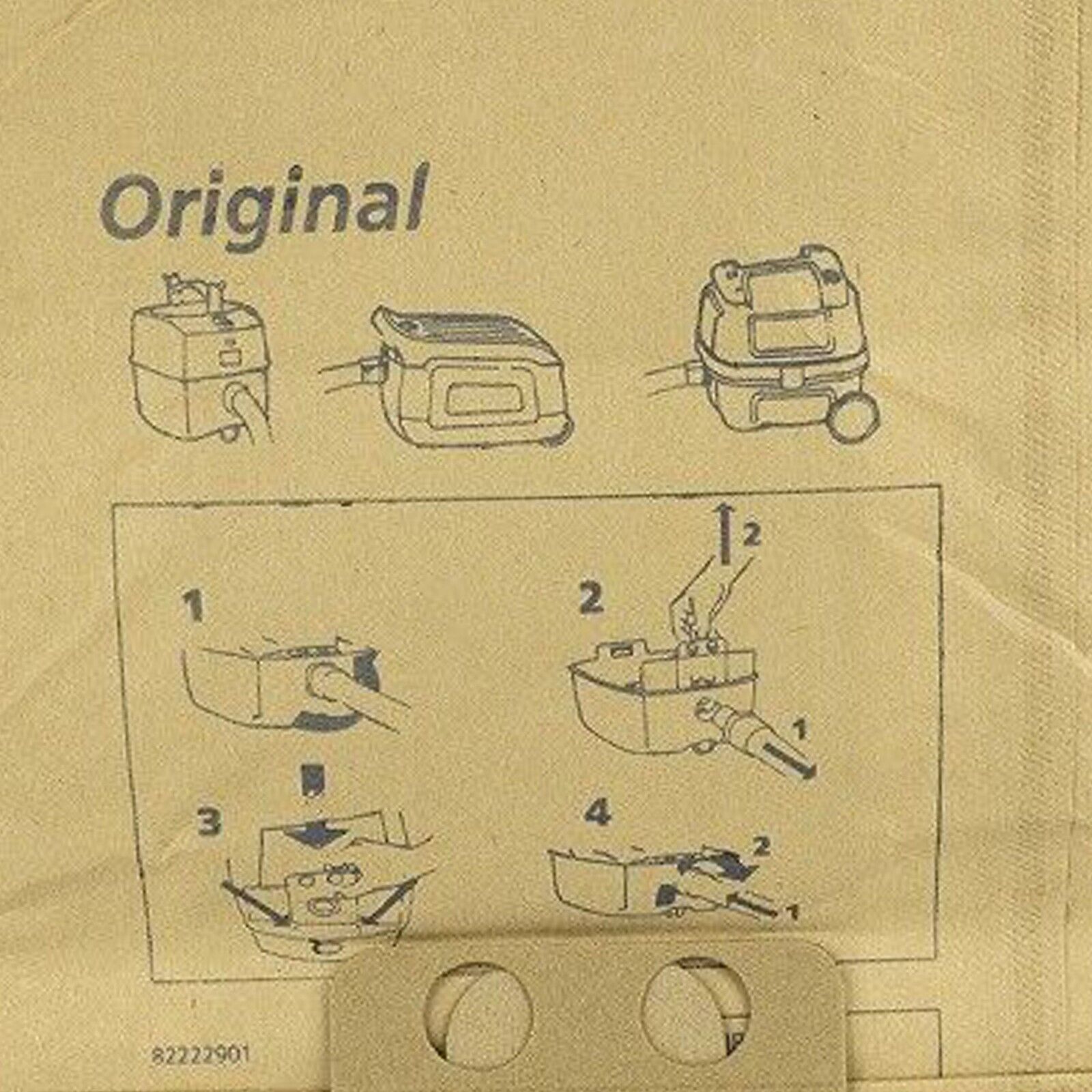 Bags Nilfisk Family CDF2000 Business 3000 Vacuum Cleaner Paper Bags x 10 Genuine – 114NL00296
