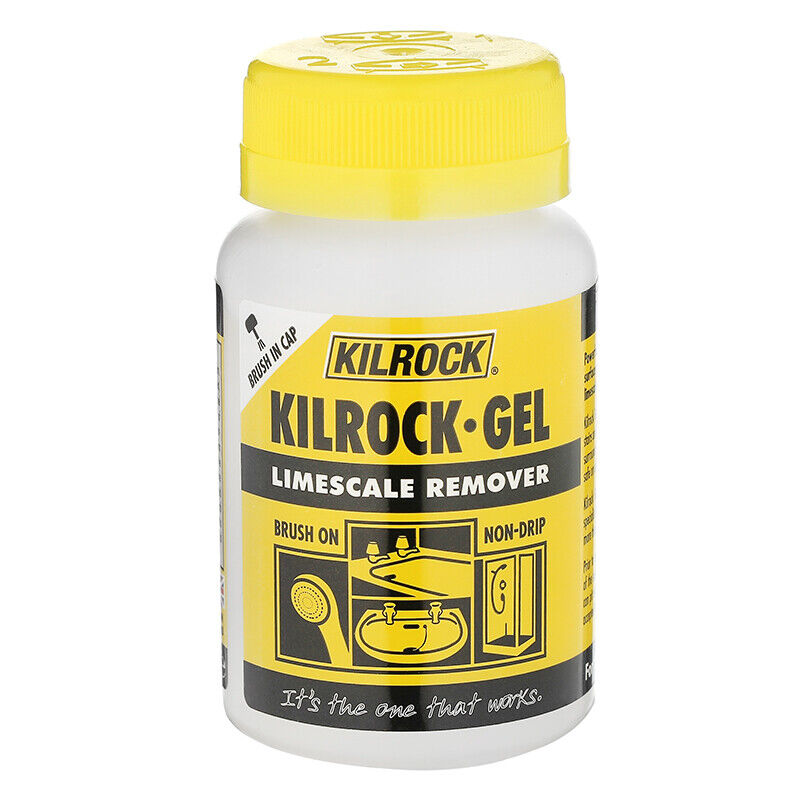 Kilrock Non Drip Descaler Gel Baths Taps Showers Single 160ML With Brush In Cap – DESCALERGEL