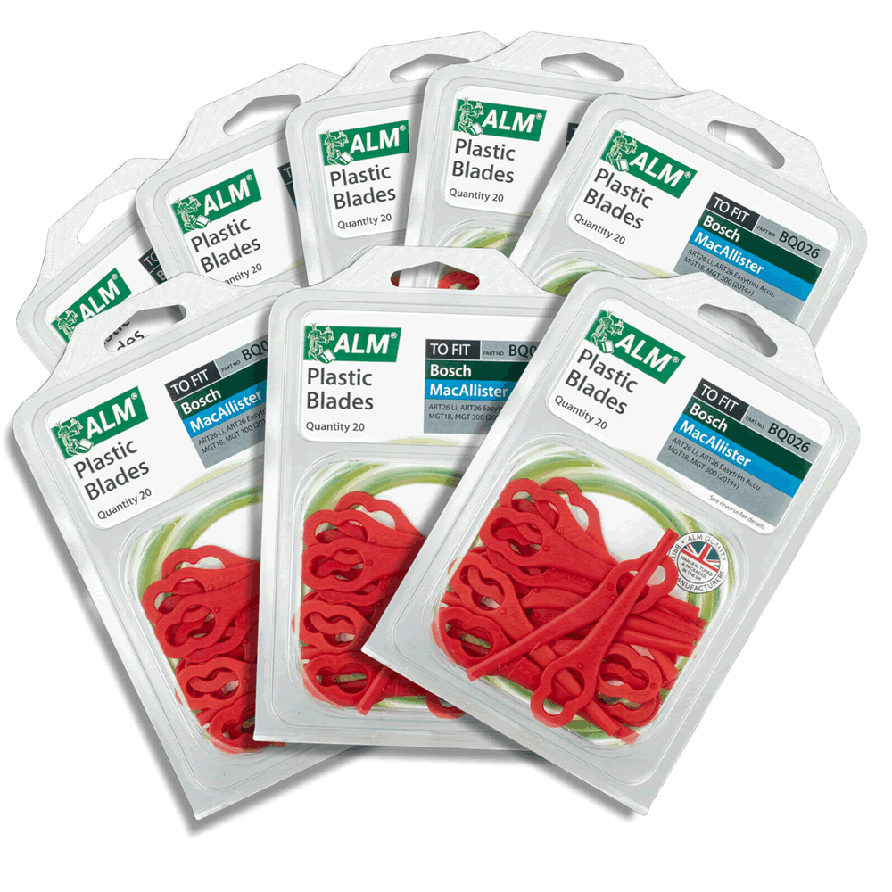 Ferrex Aldi Far 20-1 Garden Grass Trimmer Plastic Blades 97699 2002706 Fe220- 8 Packs – 80 Blades –