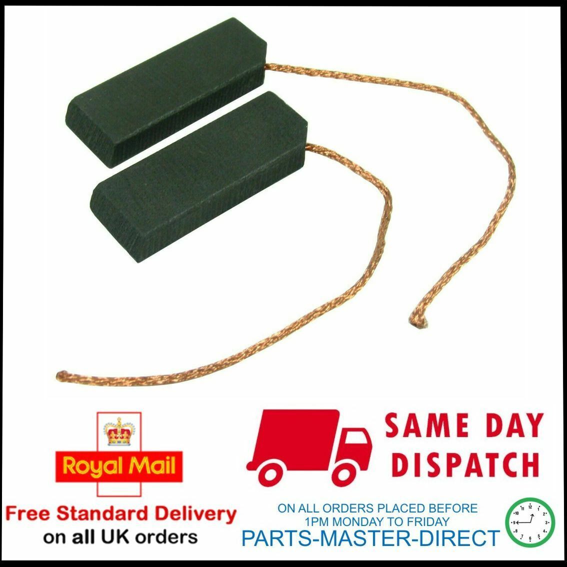 Bosch Washing Machine Drum Carbon Motor Brushes X 2 Pack Equi To 00021521 – Pld870