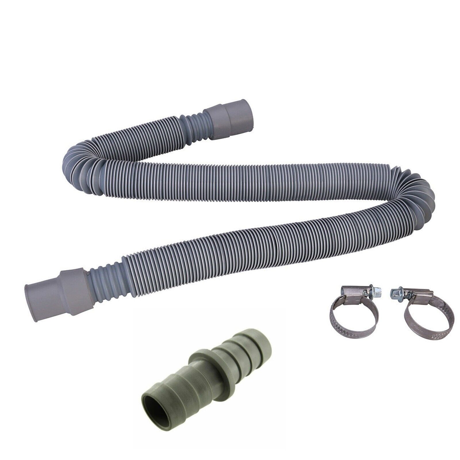 Drain Empty Hose Washing Machine Dishwasher 0.7 – 2M Extension Universal Fitting – 37UN57
