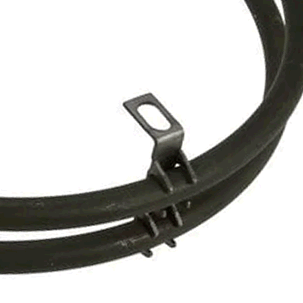 Fan Oven Element 2100-Watt Alternative For Bosch Siemens. Overall Length 250Mm. Internal Diameter (Width) 175Mm. Terminal Centre 24Mm. Terminal Length 34Mm. Hole (Stud) Centre 55Mm. Plate Width 22Mm. Plate Length 70Mm. 2100W –