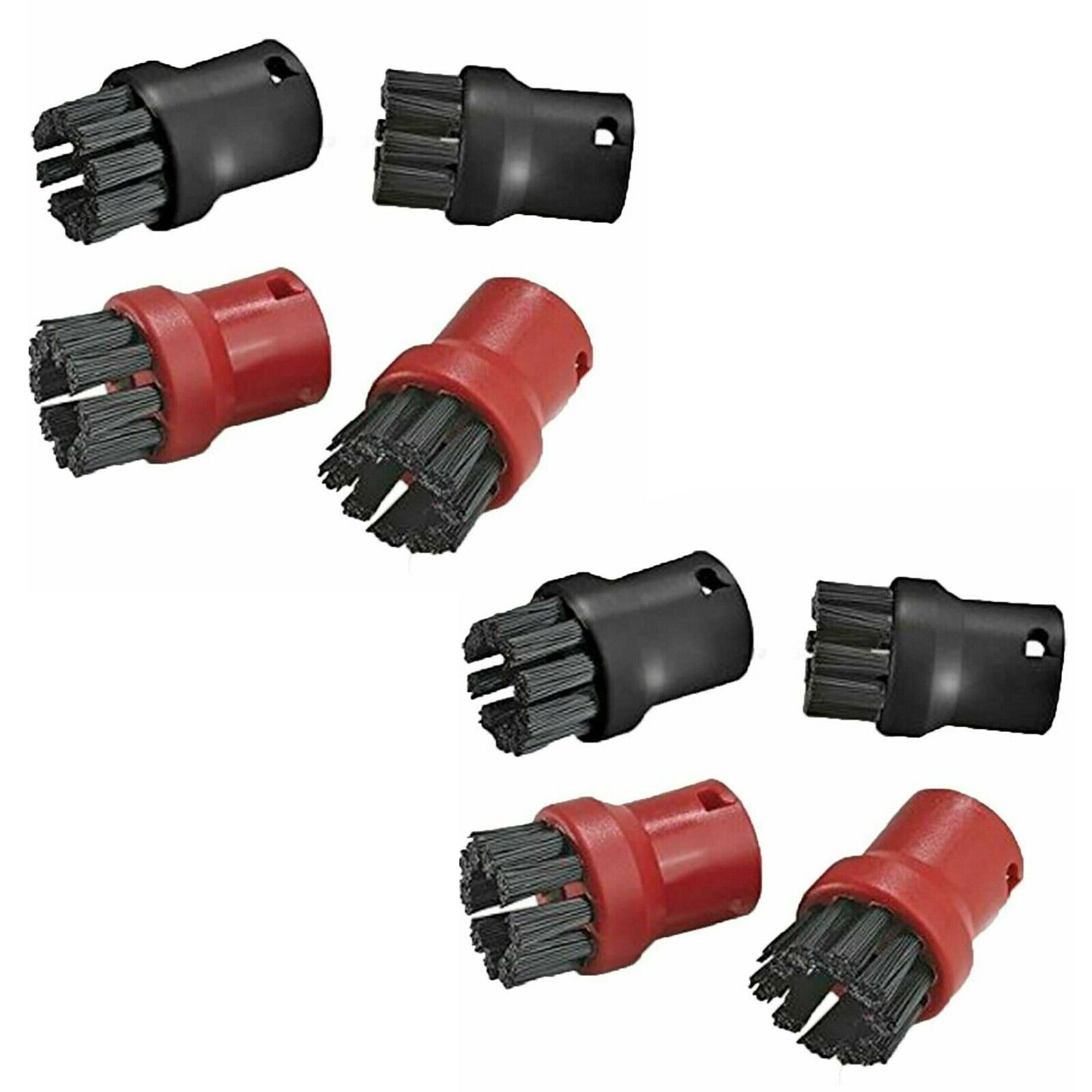 FITS KARCHER STEAM CLEANER BRISTLE NYLON BRUSH SET SC1 SC2 SC3 SC4 SC5 8 PACK – 77KA01C