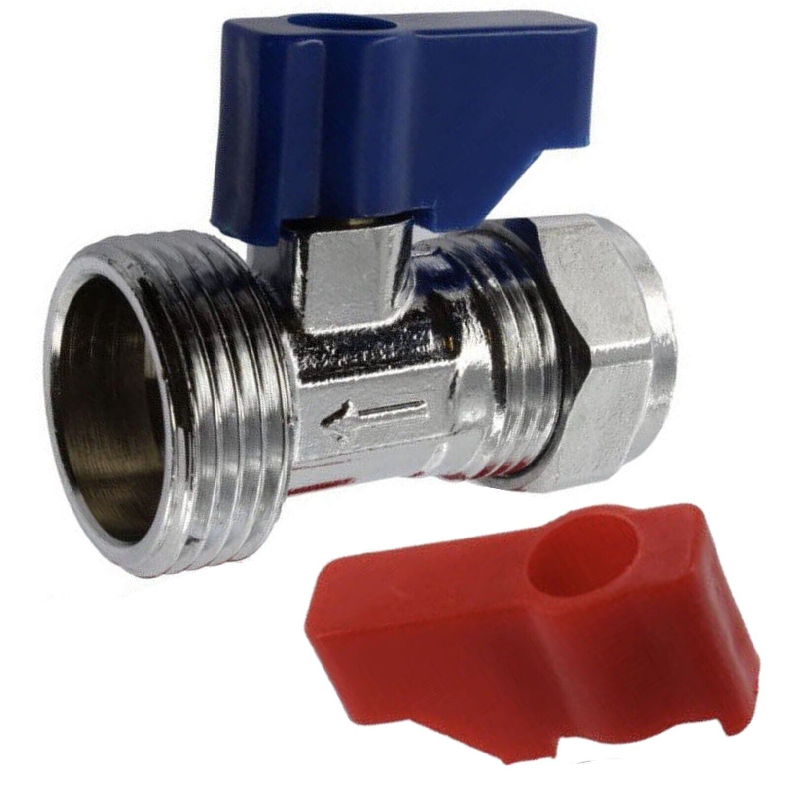 Isolation Compression Fit Valve Tee Tap Washing Machine Dishwasher 3/4″ 15mm x 2 – 64TA39