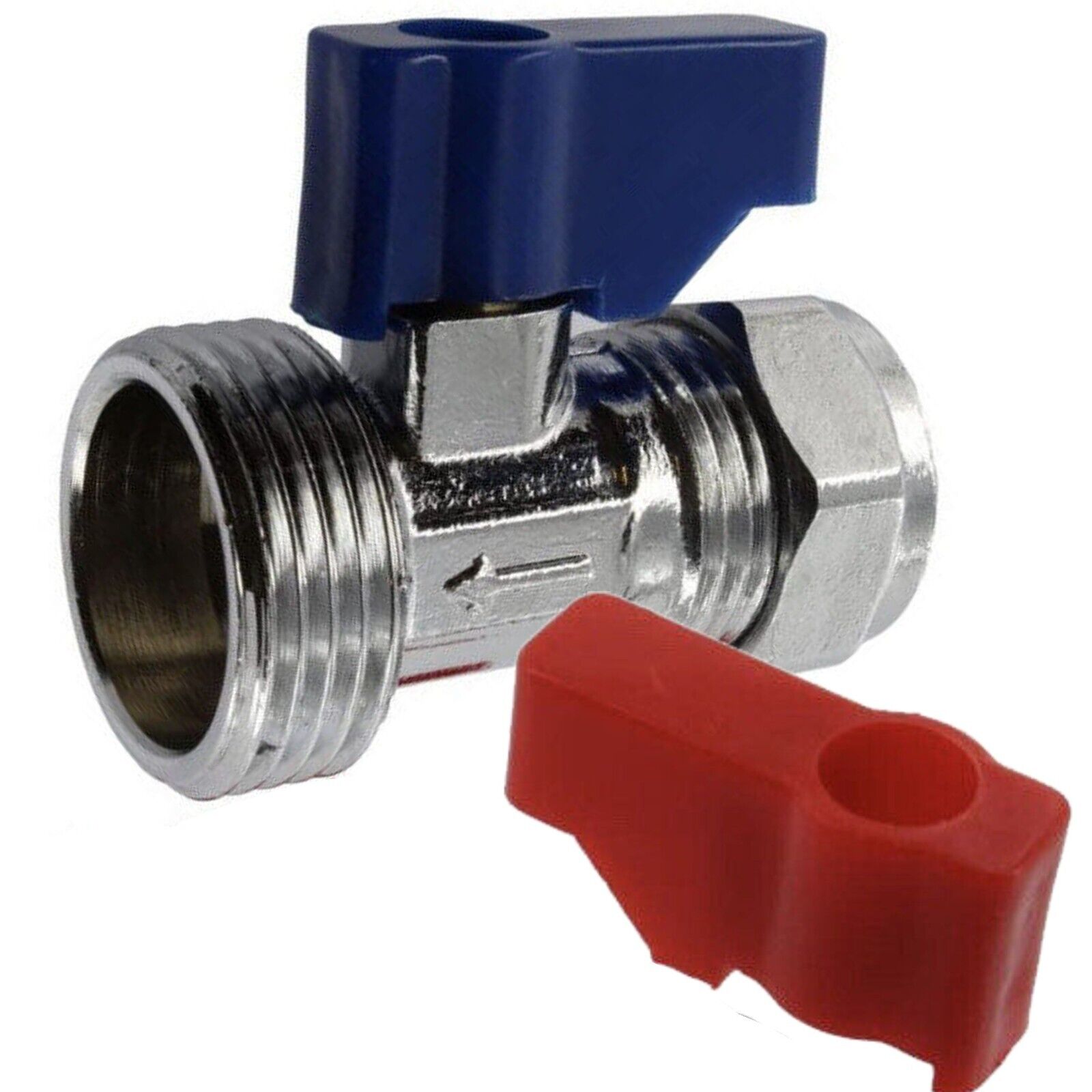 Isolation Compression Fit Valve Tee Tap Washing Machine Dishwasher 3/4″ 15mm x 2 – 64TA39