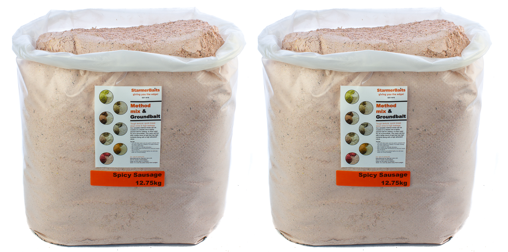 Spicy Sausage method mix & groundbait for carp coarse fishing 900g-50kg - Picture 6 of 7