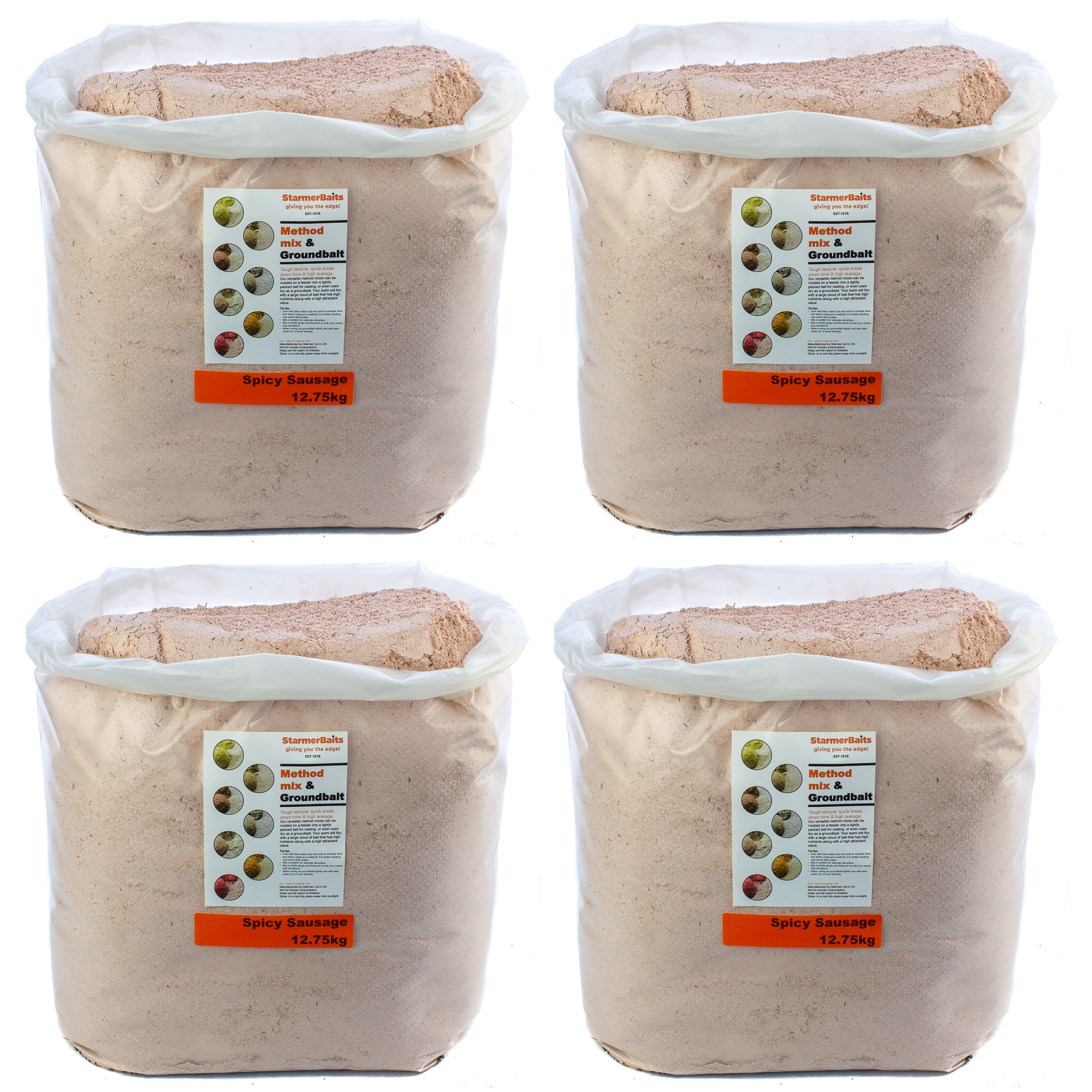 Spicy Sausage method mix & groundbait for carp coarse fishing 900g-50kg - Picture 7 of 7