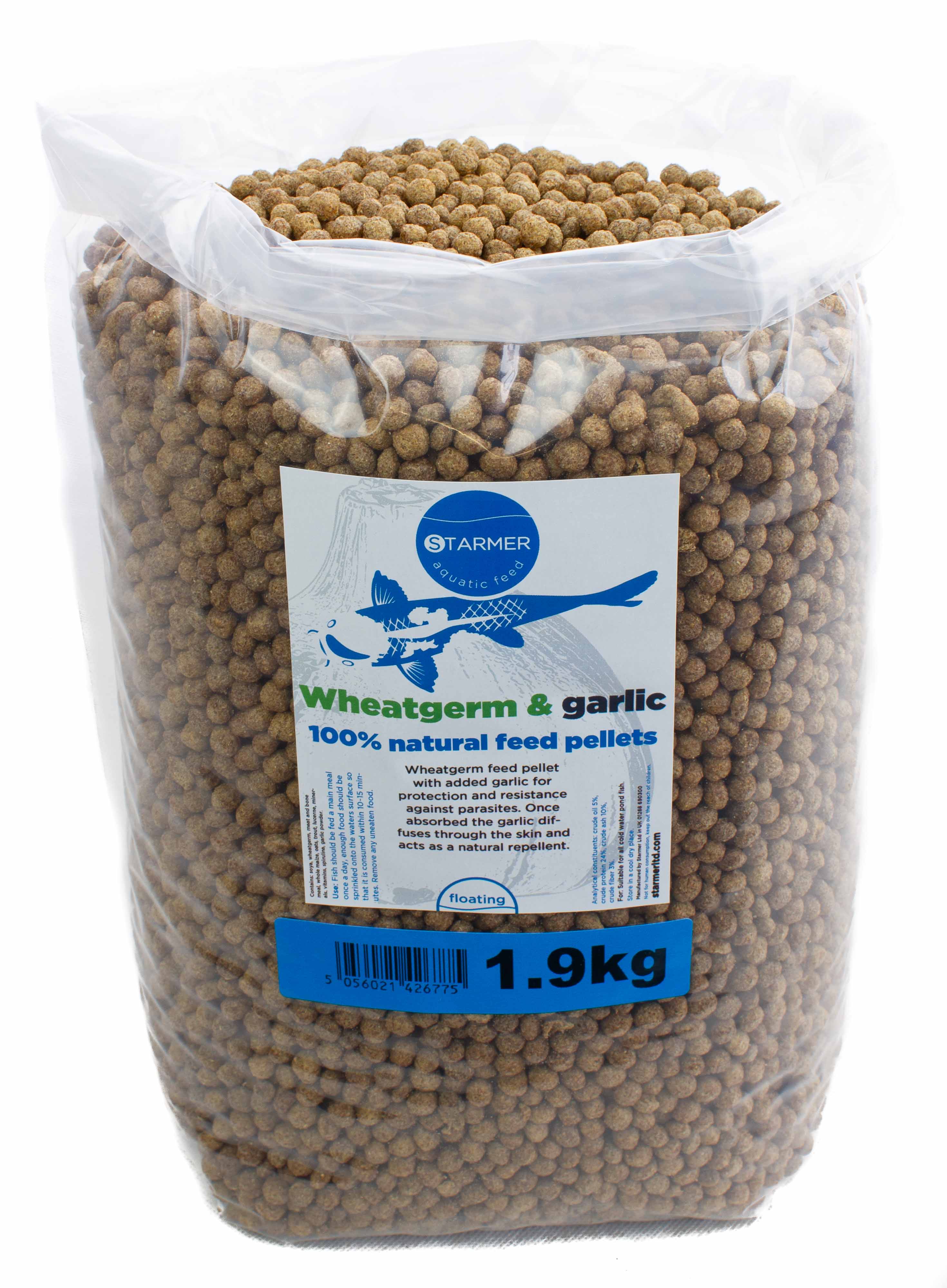 Wheatgerm & garlic floating food pellets for winter feeding koi carp (ADULT) - Picture 9 of 11