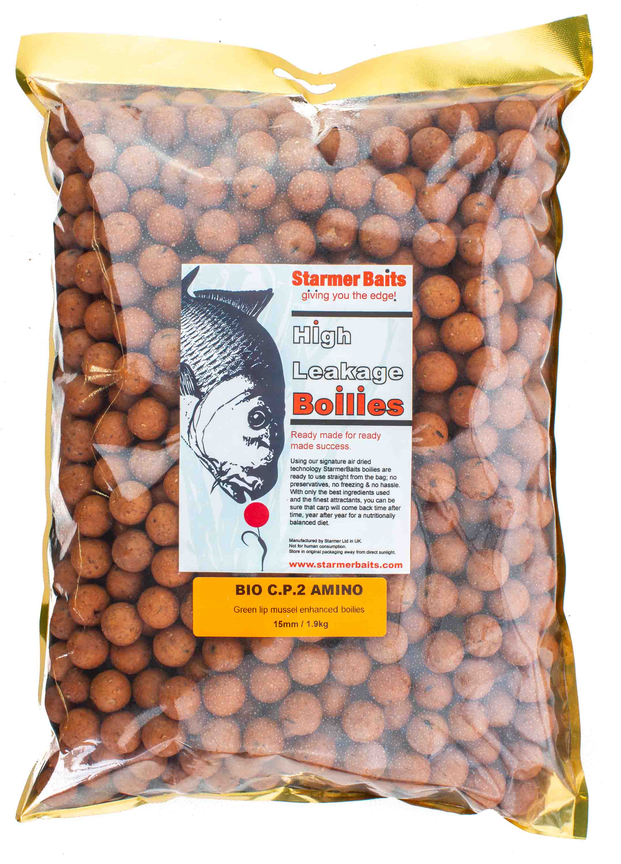 15mm 1.9kg high flavour release boilies for carp & coarse fishing Free ...