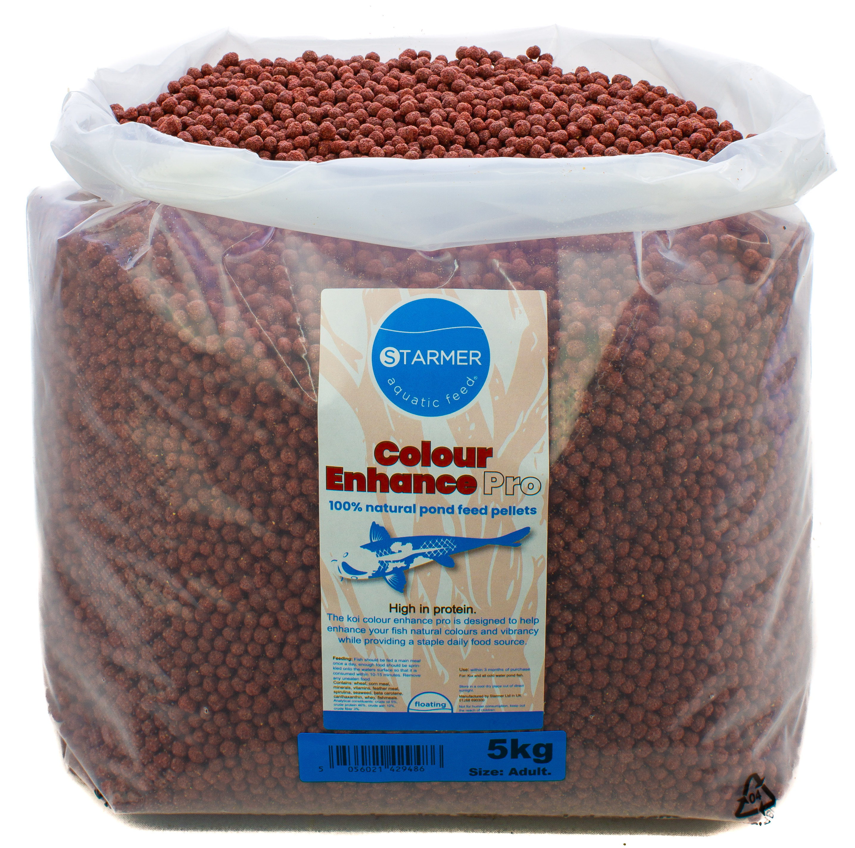 COLOUR ENHANCE GROWER PRO Koi 46% protein floating pellets 450g to 10kg - Picture 8 of 9