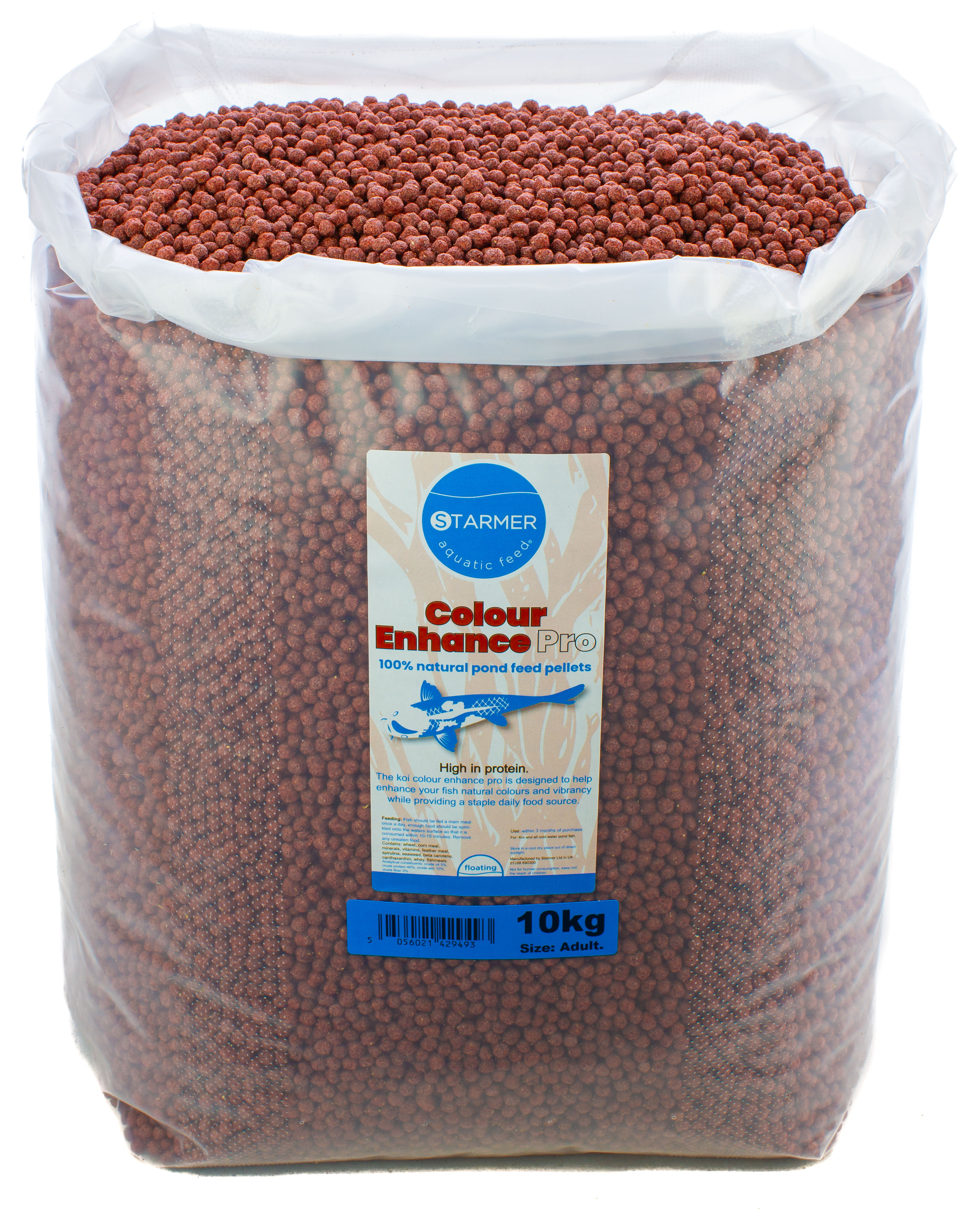 COLOUR ENHANCE GROWER PRO Koi 46% protein floating pellets 450g to 10kg - Picture 9 of 9
