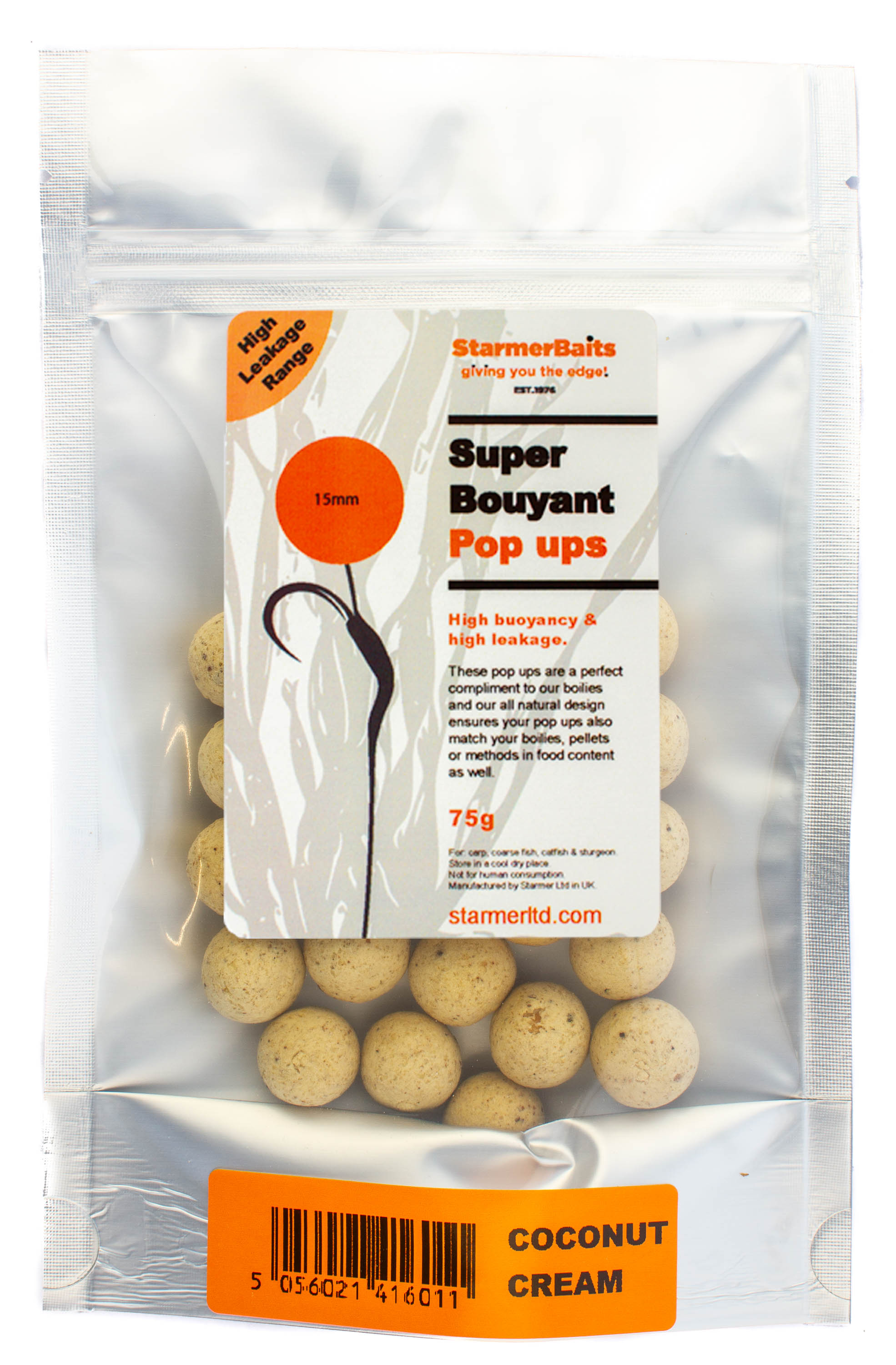 Buy 15mm COCONUT CREAM shelf life boilies for all season carp